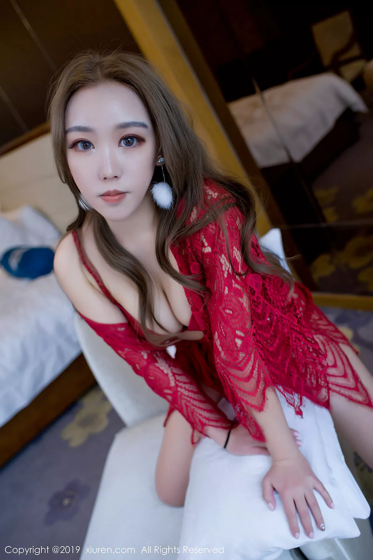 秀人集.com_[XiuRen秀人网]No.1322_嫩模白羊座Aries私房黑色开胸死库水+红色蕾丝睡衣诱惑写真46P