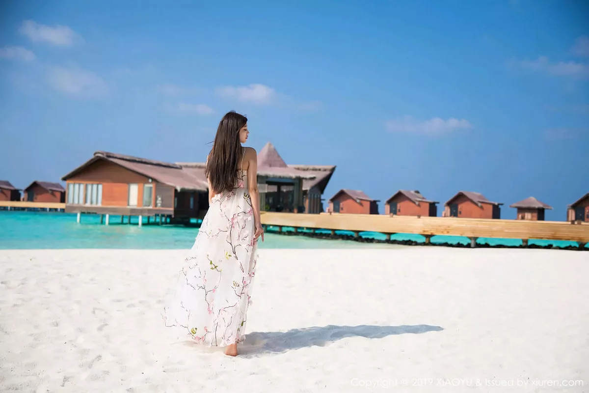 秀人集.com_[XiaoYu画语界]Vol.109_女神杨晨晨sugar马尔代夫旅拍私房性感白色内衣惹火诱惑写真55P