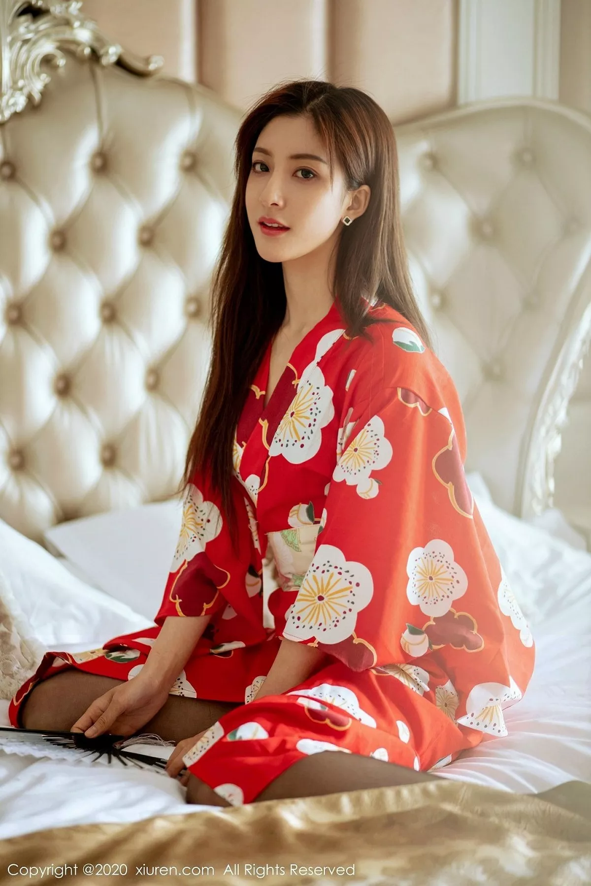 秀人集.com_[XiuRen秀人网]No.2015_嫩模林文文yooki私房鲜艳和服配无内黑丝撩人姿势诱惑写真65P