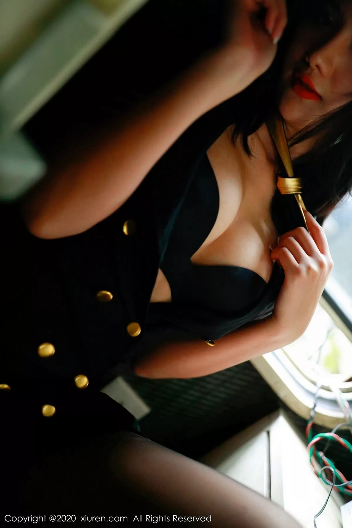 秀人集.com_[XiuRen秀人网]No.2036_嫩模就是阿朱啊列车服务员主题透视缕空蕾丝内裤极致诱惑写真102P