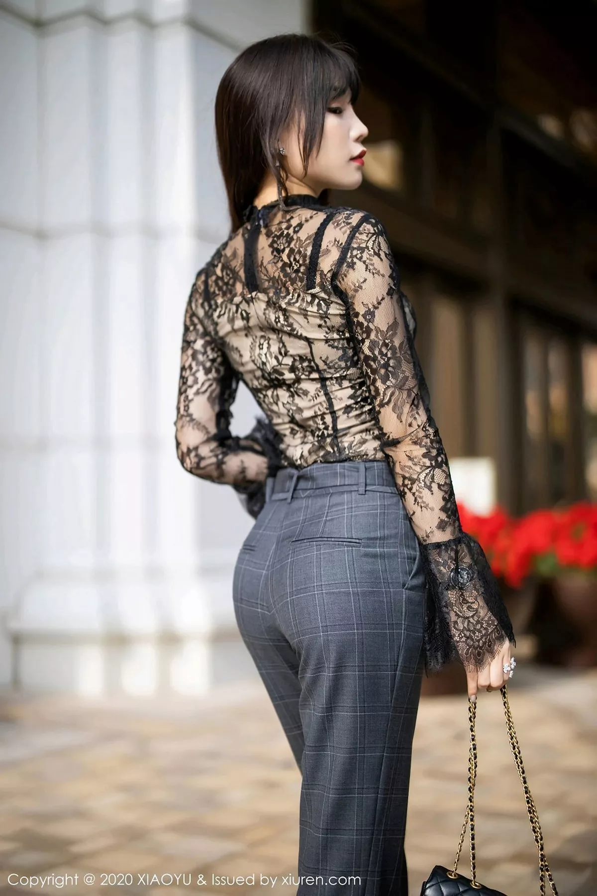 秀人集.com_[XiaoYu画语界]Vol.280_女神芝芝Booty澳门心愿旅拍镂空黑色内衣秀完美身材诱惑写真79P