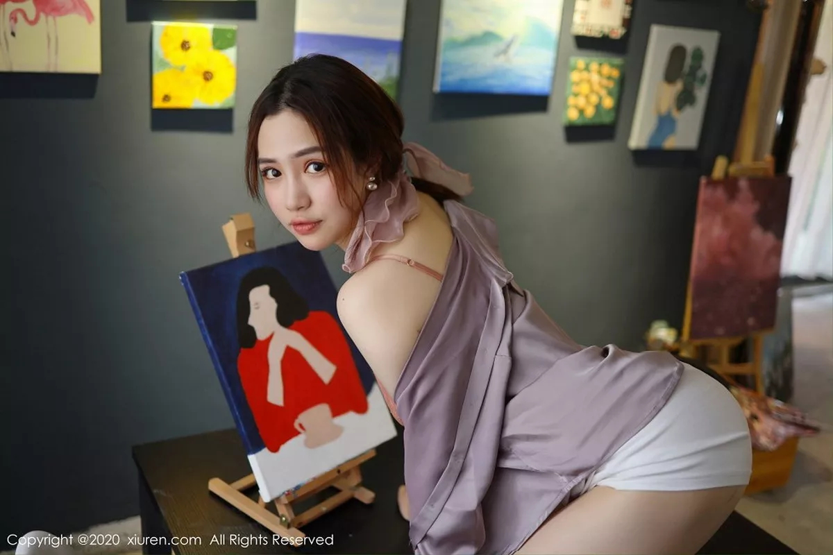 秀人集.com_[XiuRen秀人网]No.2288_嫩模蛋糕Cake画室剧情主题性感内衣配开档肉丝裤袜撩人诱惑写真71P