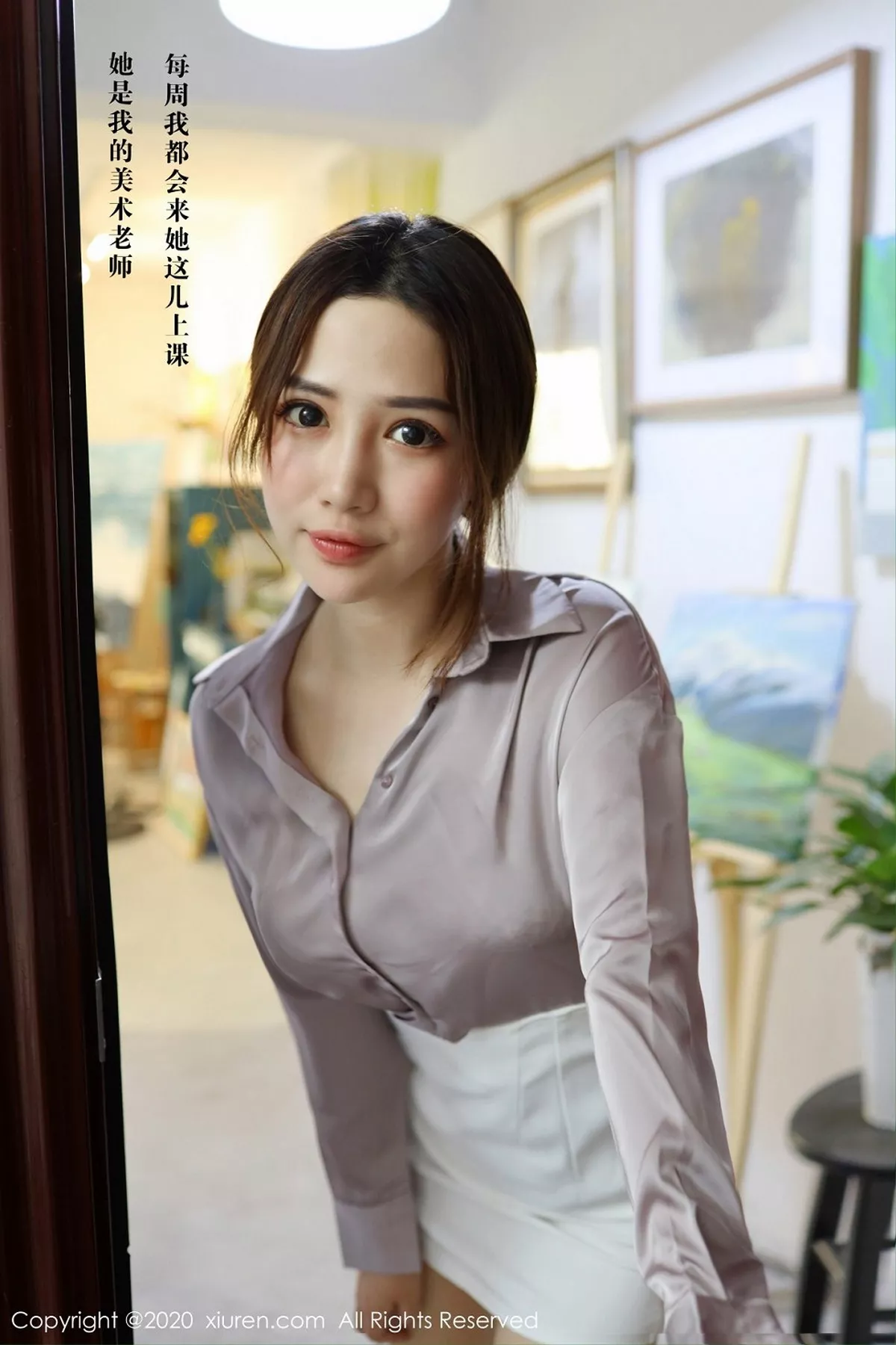 秀人集.com_[XiuRen秀人网]No.2288_嫩模蛋糕Cake画室剧情主题性感内衣配开档肉丝裤袜撩人诱惑写真71P