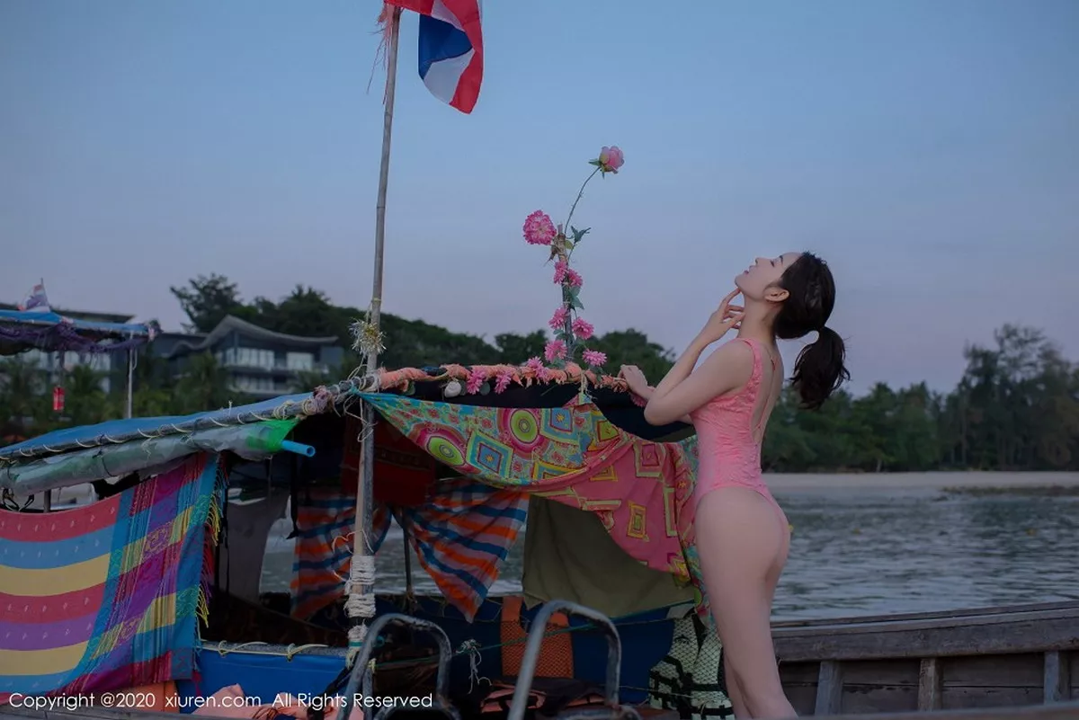 秀人集.com_[XiuRen秀人网]No.2340_嫩模沈梦瑶泰国甲米海边主题粉红色蕾丝内衣秀火辣身材诱惑写真78P