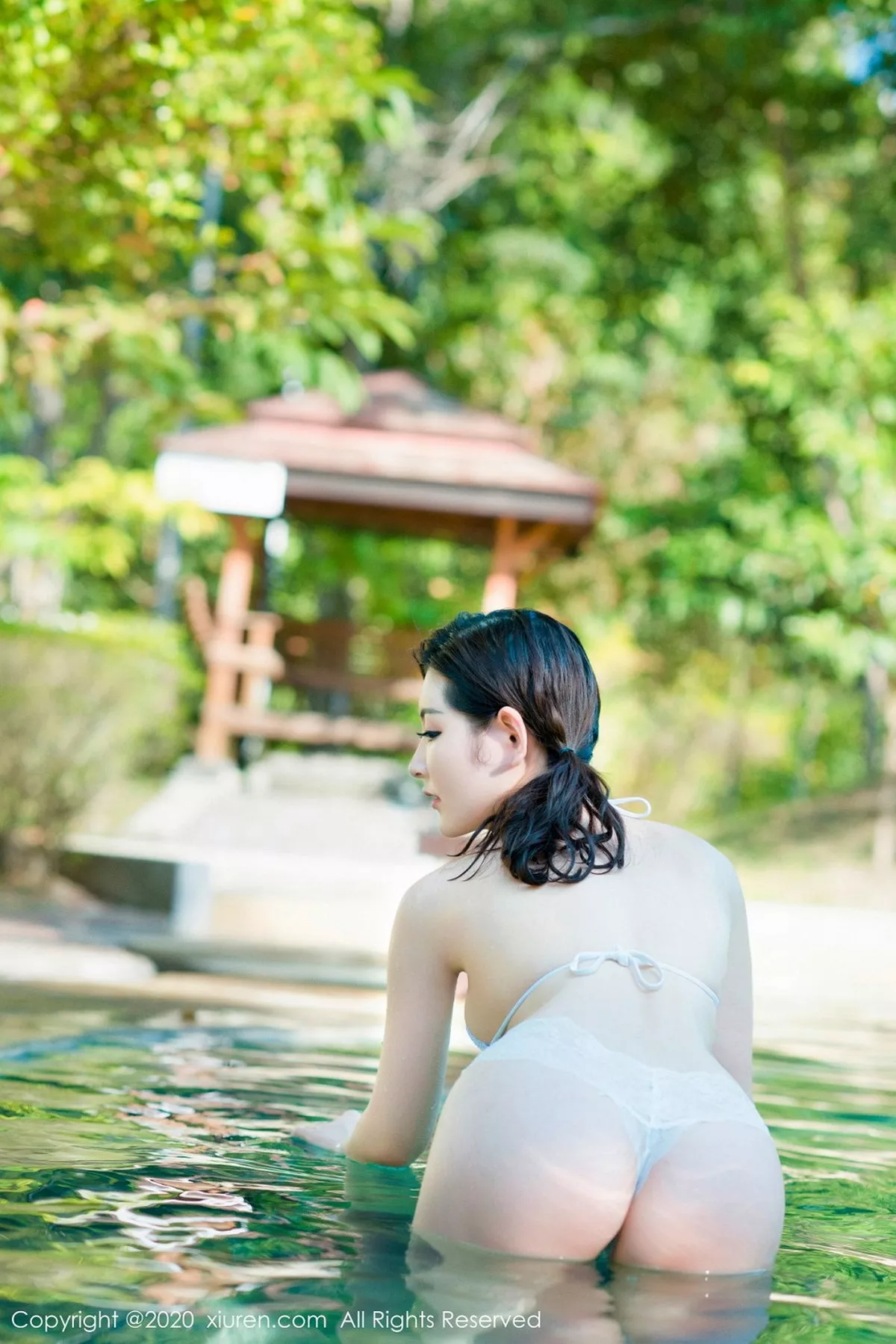 秀人集.com_[XiuRen秀人网]No.2265_女神沈梦瑶户外泳池性感蕾丝情趣内衣秀火辣身材极致诱惑写真70P