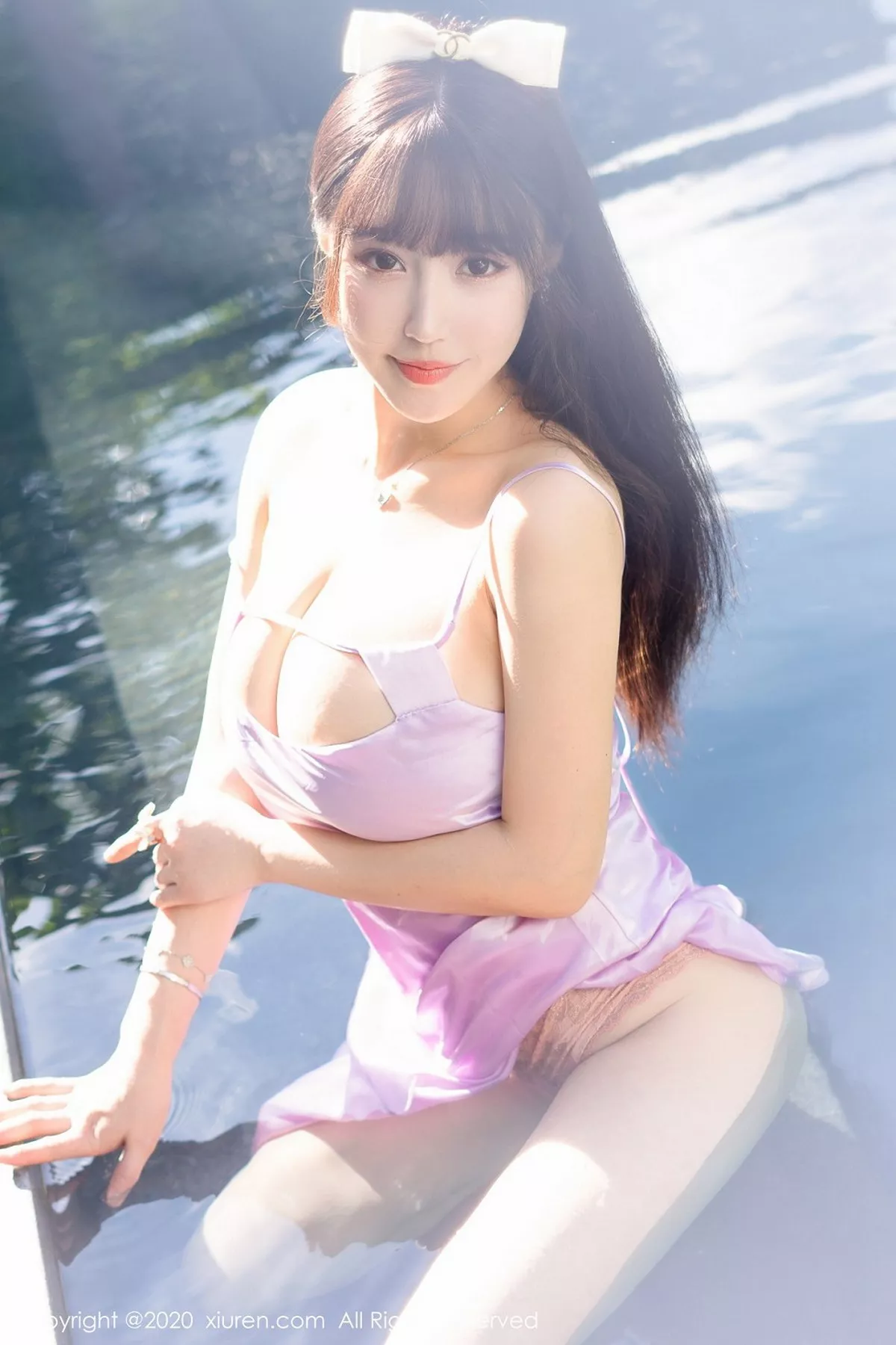 秀人集.com_[XiuRen秀人网]No.2353_女神朱可儿Flower三亚旅拍泳池紫色典雅礼裙湿身秀豪乳诱惑写真48P