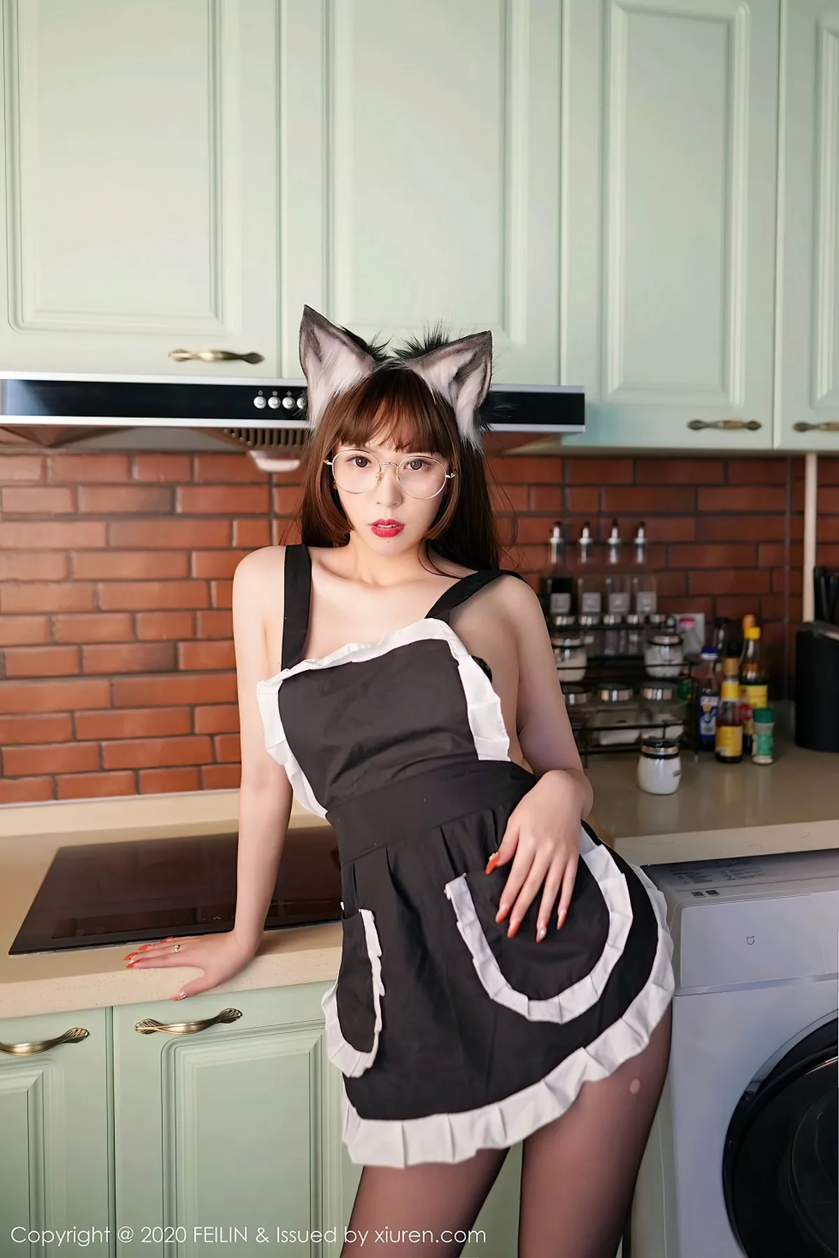 秀人集.com_[FeiLin嗲囡囡]VOL.240_嫩模小波多私房猫耳装+性感JK制服秀火辣身材诱惑写真62P