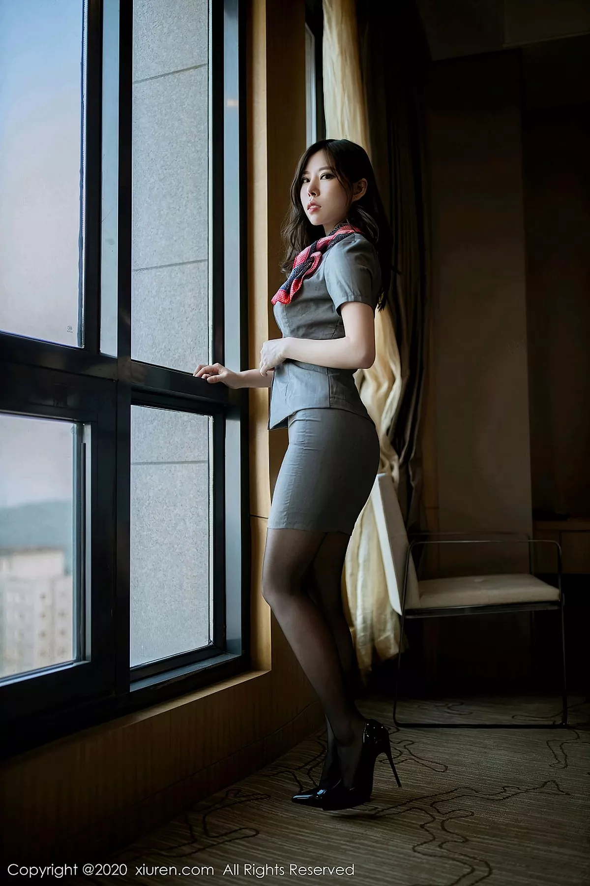 秀人集.com_[XiuRen秀人网]No.2512_嫩模白茹雪Abby私房脱职业装露性感红色内衣黑丝裤袜诱惑写真40P