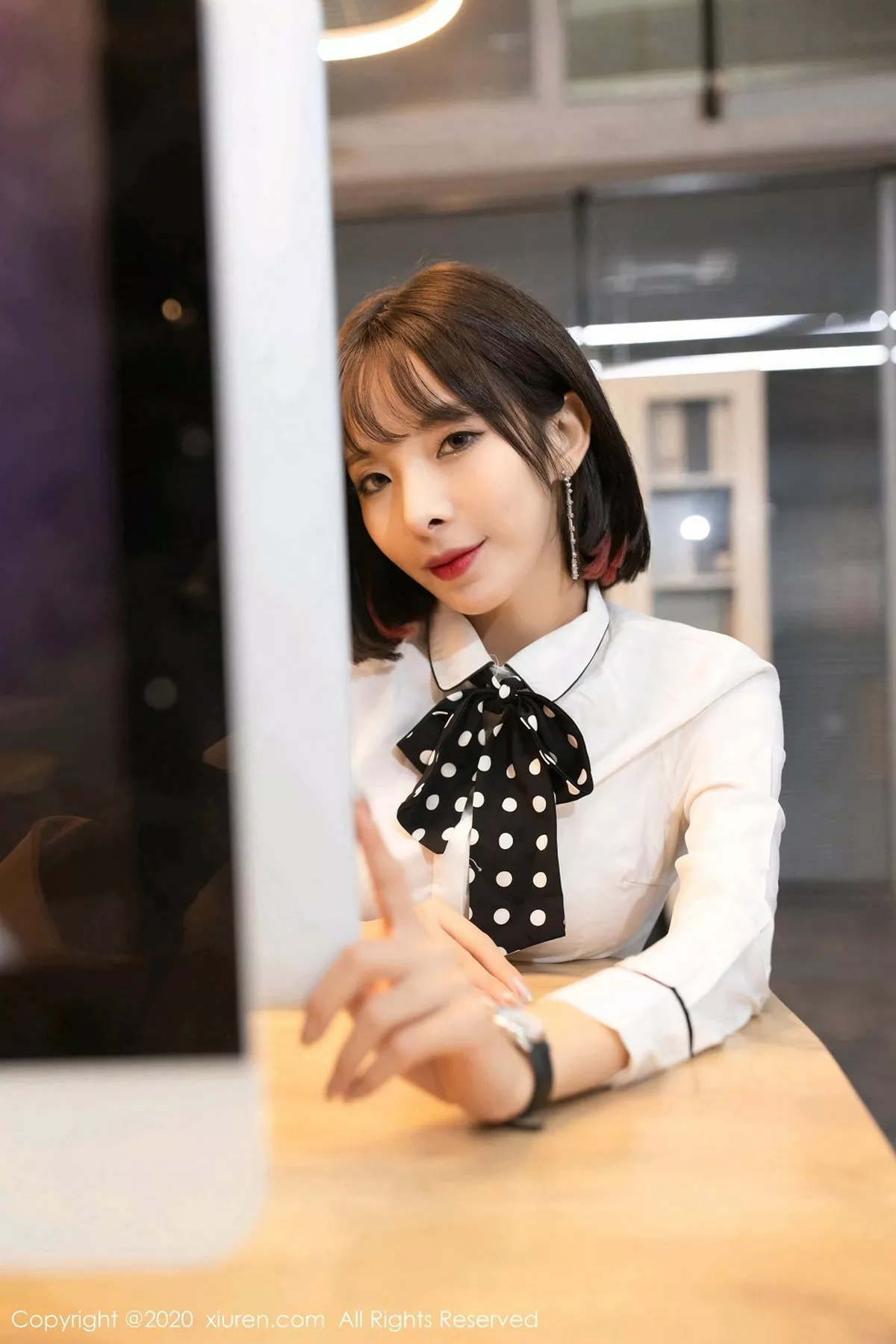 秀人集.com_[XiuRen秀人网]No.2755_嫩模陈小喵办公室邂逅主题超薄黑丝裤袜秀缕空蕾丝内裤诱惑写真90P