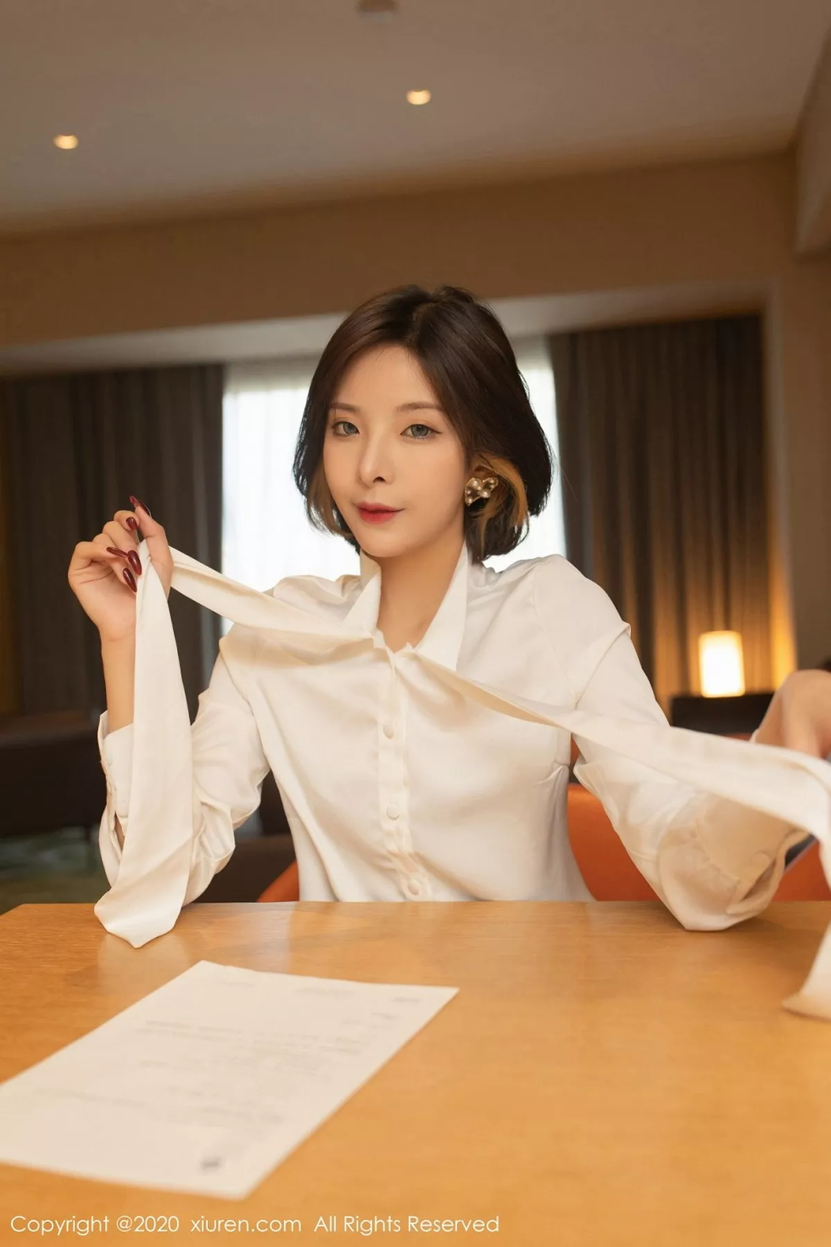 秀人集.com_[XiuRen秀人网]No.2835_嫩模陈小喵演员招募主题性感内衣配开档黑丝裤袜露翘臀诱惑写真83P