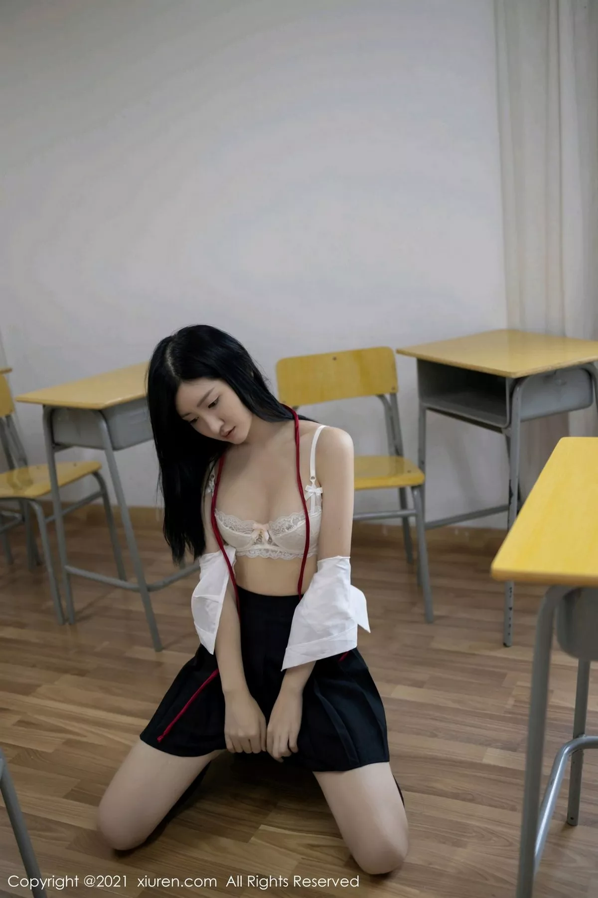 秀人集.com_[XiuRen秀人网]No.2970_女神沈梦瑶教室不良学生主题白衬衣配黑短裙撩人姿势诱惑写真60P