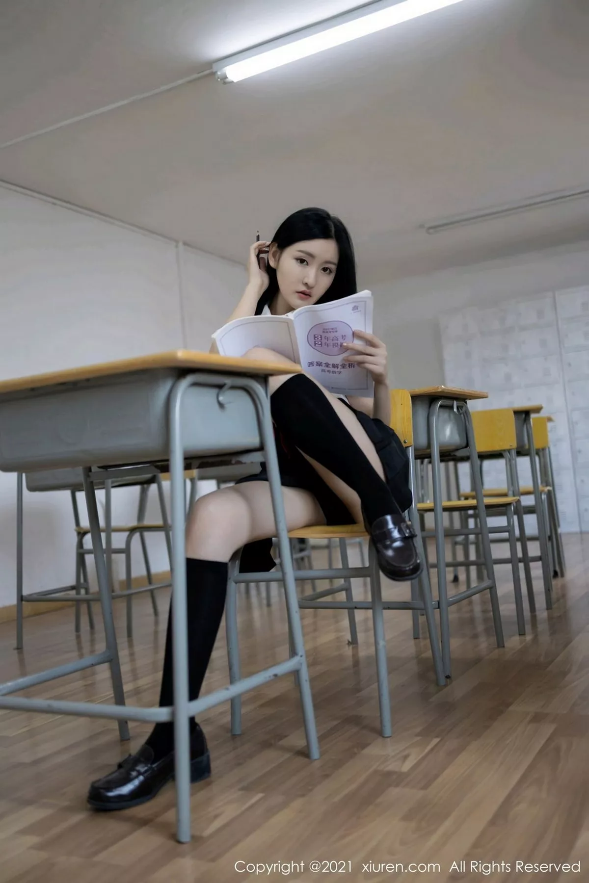 秀人集.com_[XiuRen秀人网]No.2970_女神沈梦瑶教室不良学生主题白衬衣配黑短裙撩人姿势诱惑写真60P