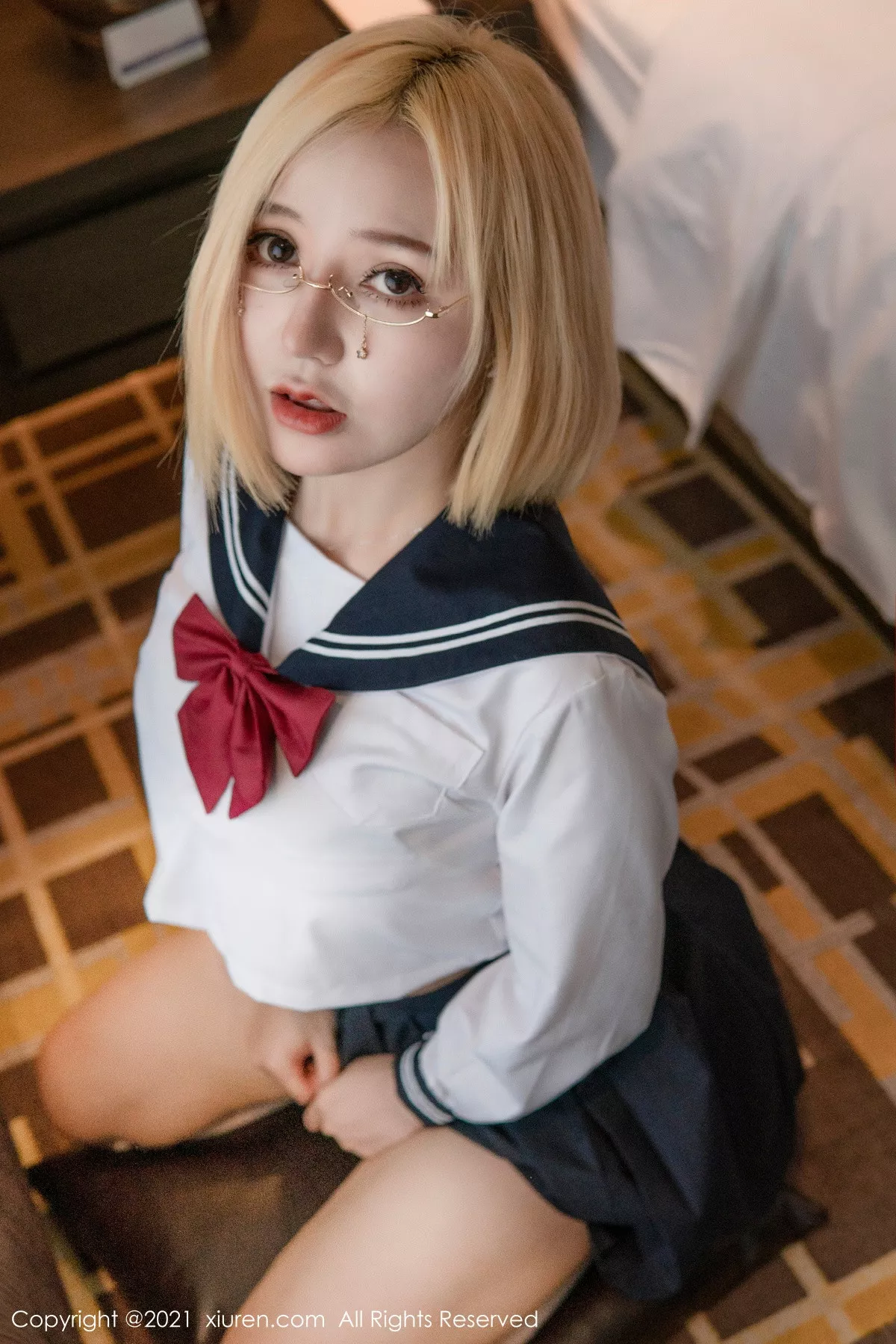 秀人集.com_[XiuRen秀人网]No.3163_嫩模文静儿私房JK制服主题性感纹身秀浑圆蜜桃臀撩人诱惑写真62P