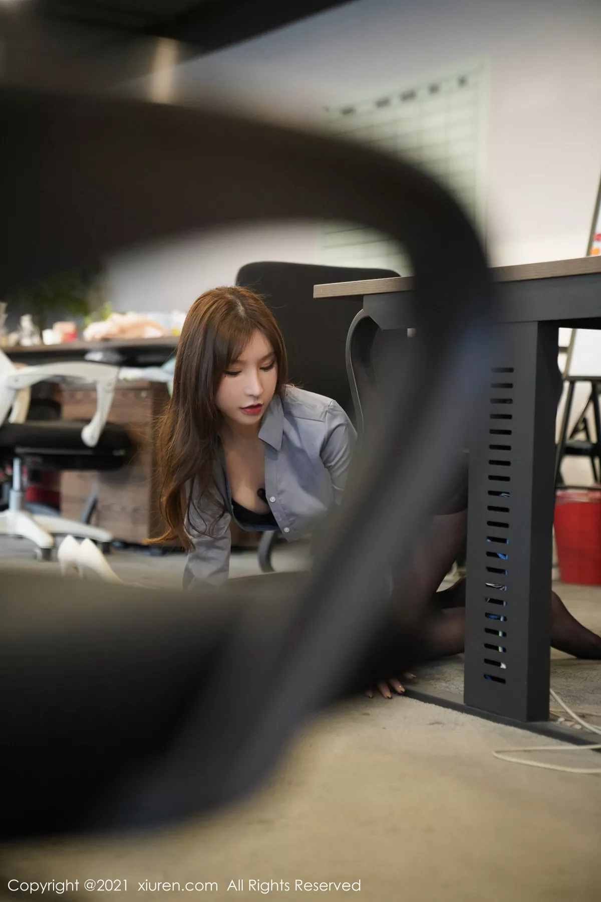 秀人集.com_[XiuRen秀人网]No.3203_嫩模周于希消防培训剧情主题衬衣下性感黑色内衣完美诱惑写真103P