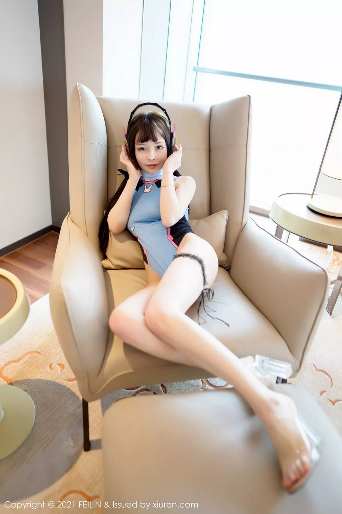 秀人集.com_[FeiLin嗲囡囡]VOL.374_嫩模哩哩呀动漫DVA薄透连体衣+情趣白色婚纱完美诱惑写真41P