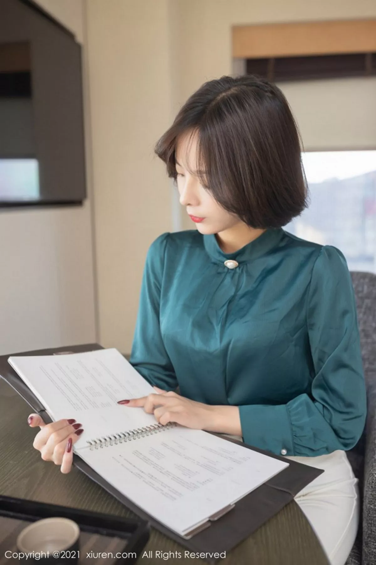 秀人集.com_[XiuRen秀人网]No.3108_嫩模陈小喵商业谈判主题私房床上性感内衣配黑丝裤袜诱惑写真83P