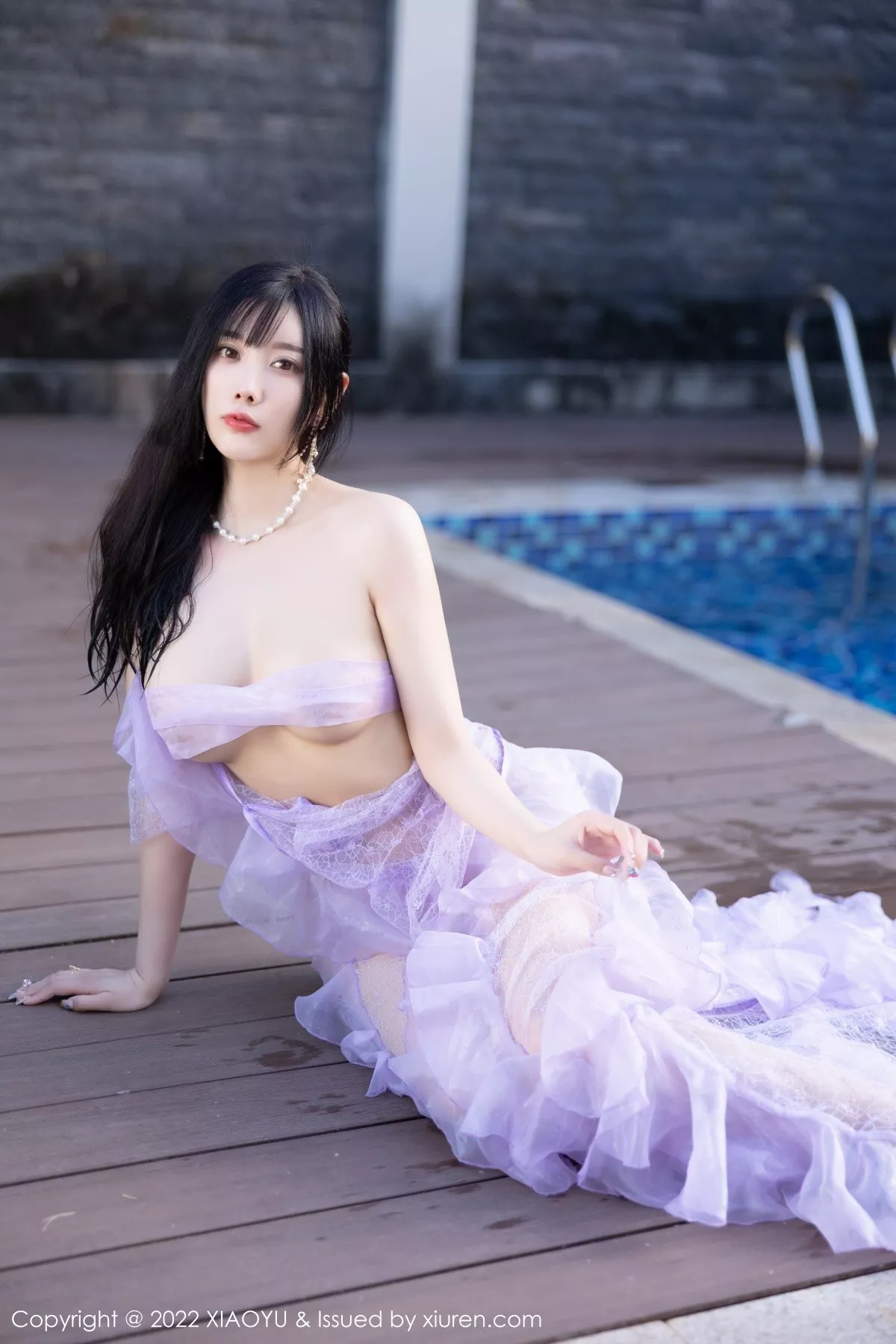 秀人集.com_[XiaoYu画语界]Vol.816_女神杨晨晨Yome海南旅拍户外泳池轻透长裙秀完美身材诱惑写真83P