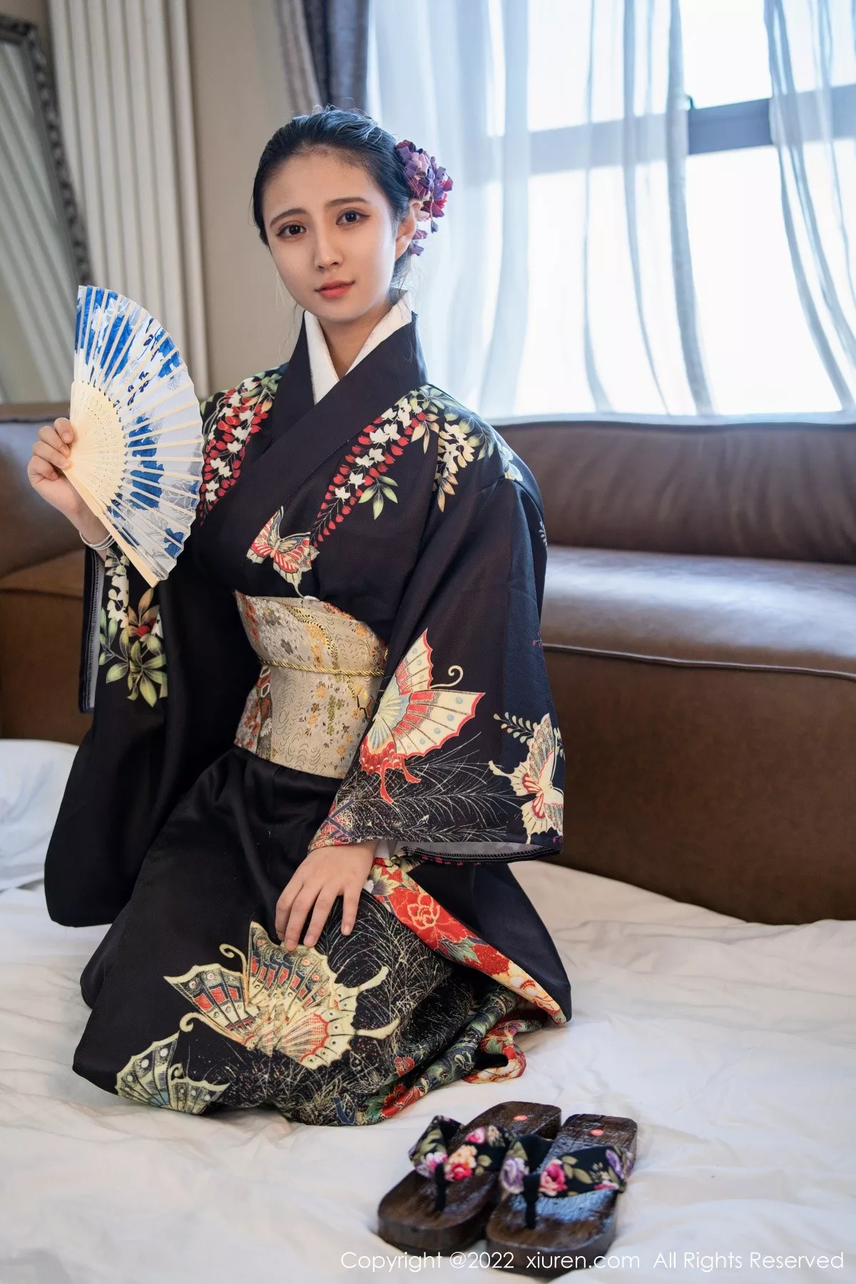 秀人集.com_[XiuRen秀人网]No.5309_模特久久Aimee日系居家和服半脱露白色抹胸内衣秀豪乳诱惑写真62P