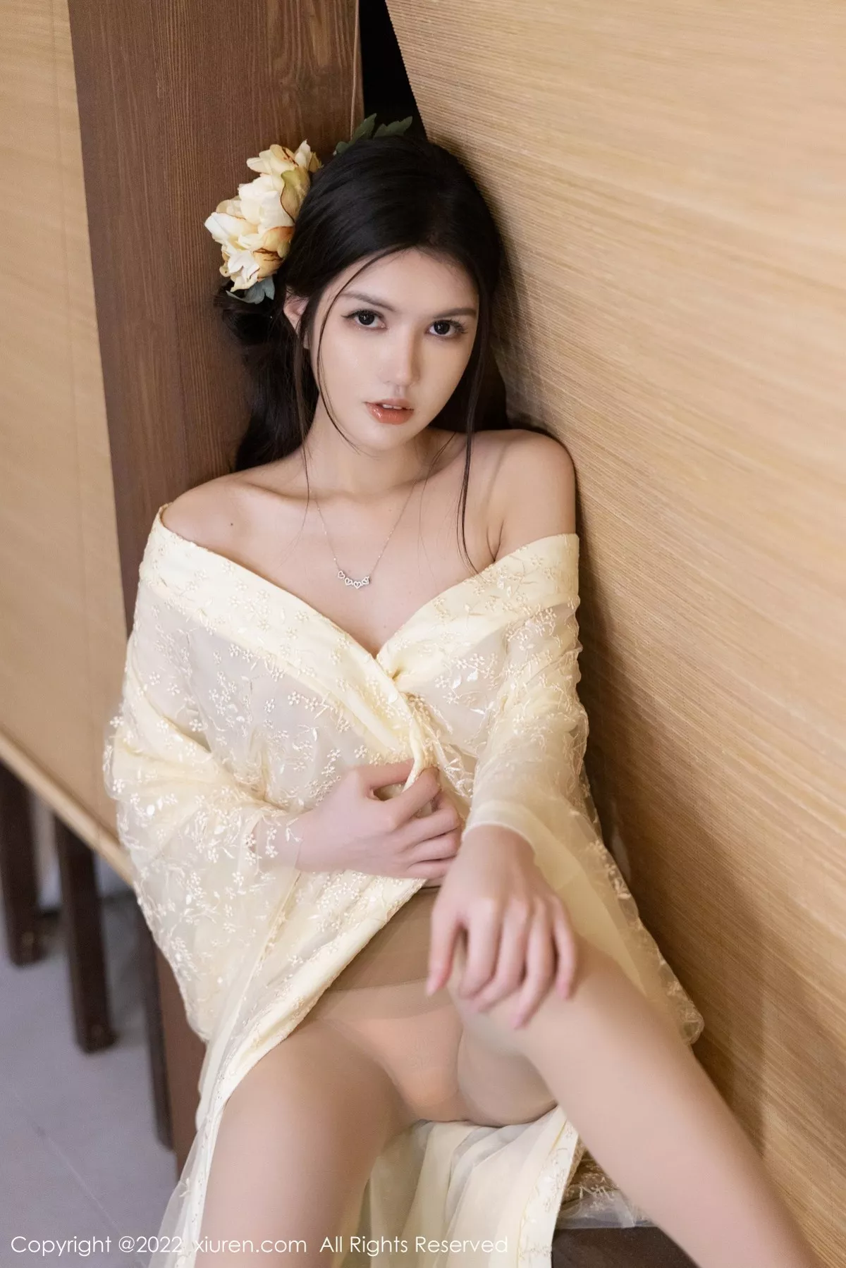 秀人集.com_[XiuRen秀人网]No.5387_模特媛媛酱belle淡黄轻透古装服配超薄肉丝秀惹火身材诱惑写真60P