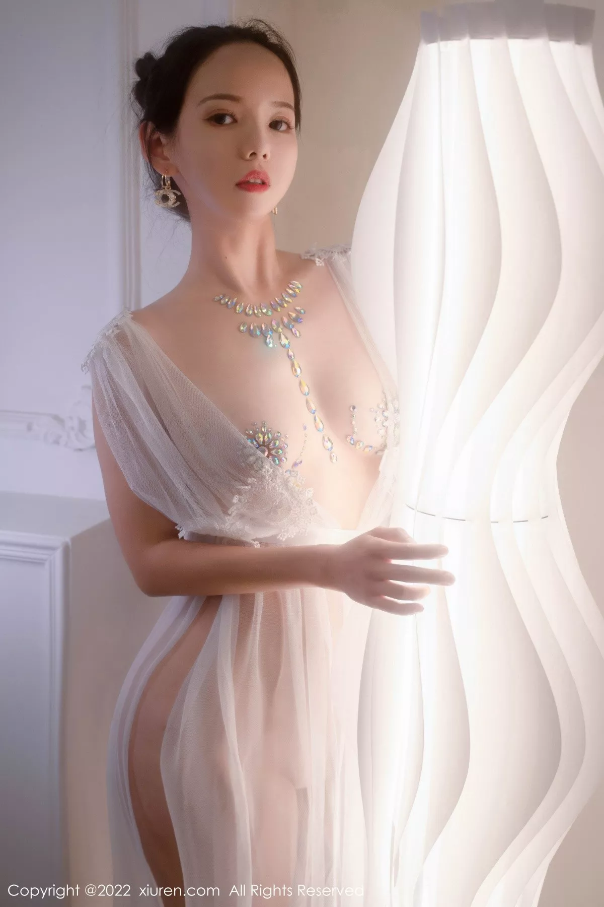 秀人集.com_[XiuRen秀人网]No.5434_模特大美妞儿私房透视薄纱露情趣镶钻服饰秀火辣身材诱惑写真62P