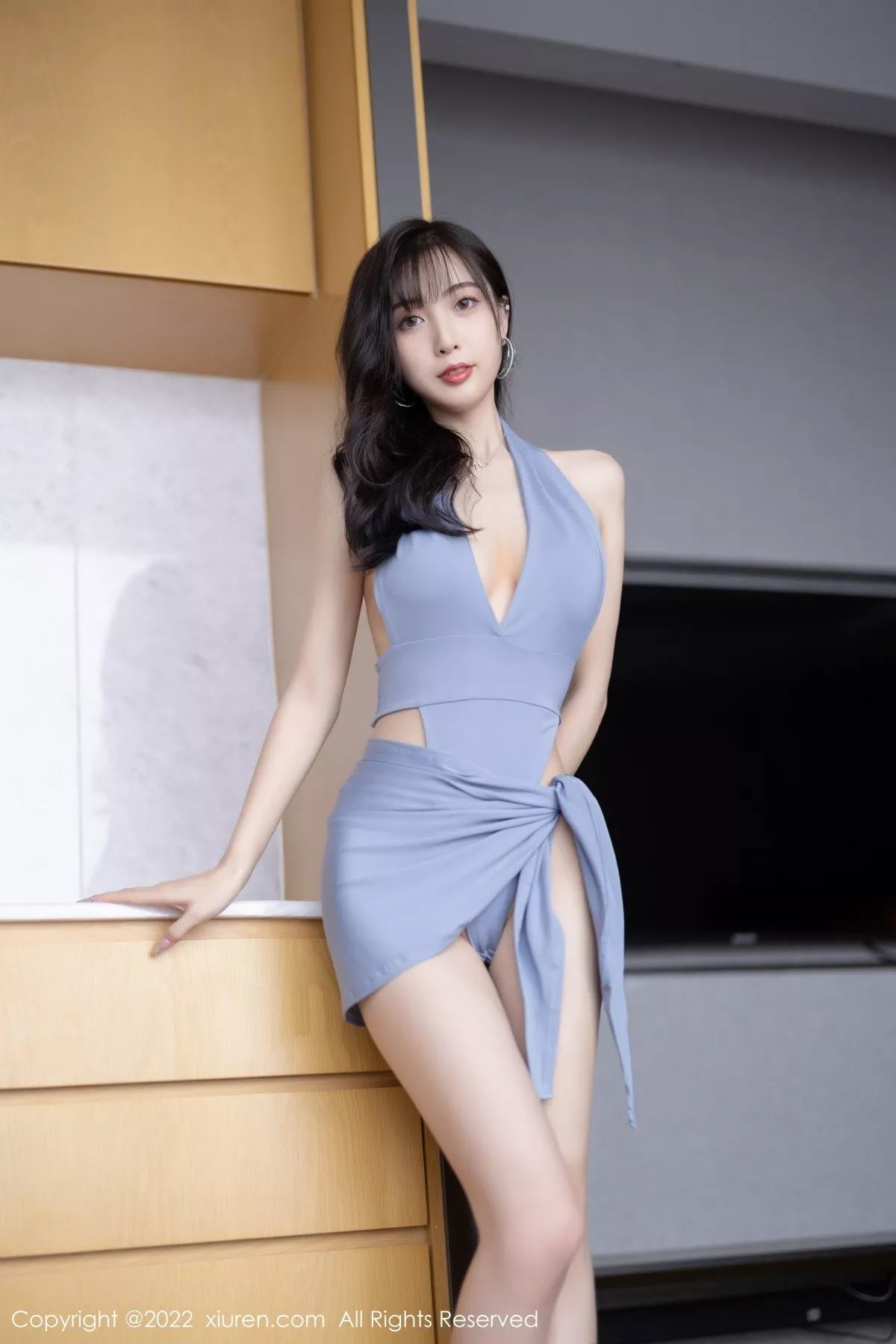 秀人集.com_[XiuRen秀人网]No.5451_模特林星阑厦门旅拍私房性感蓝色高叉连体衣秀曼妙身姿诱惑写真82P