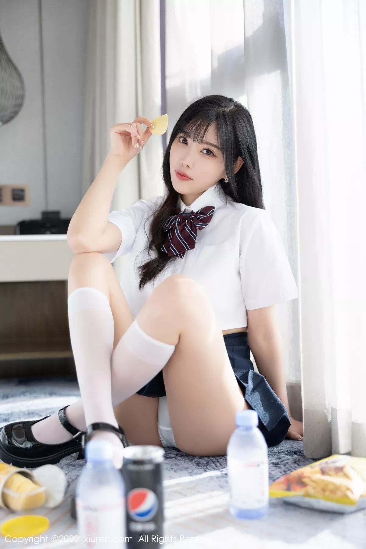 秀人集.com_[XiuRen秀人网]No.5338_女神杨晨晨Yome清爽学妹制服露蕾丝内衣秀完美身材诱惑写真82P