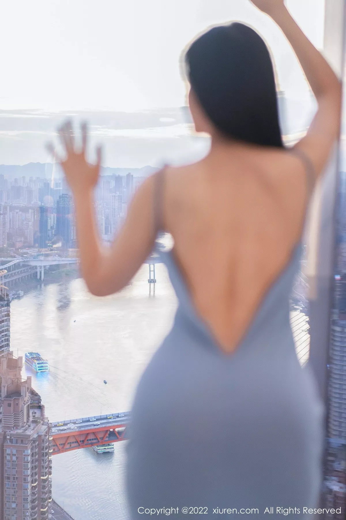 秀人集.com_[XiuRen秀人网]No.5550_女神刘钰儿私房性感淡蓝色吊带长裙万种风情万种妩媚诱惑写真64P