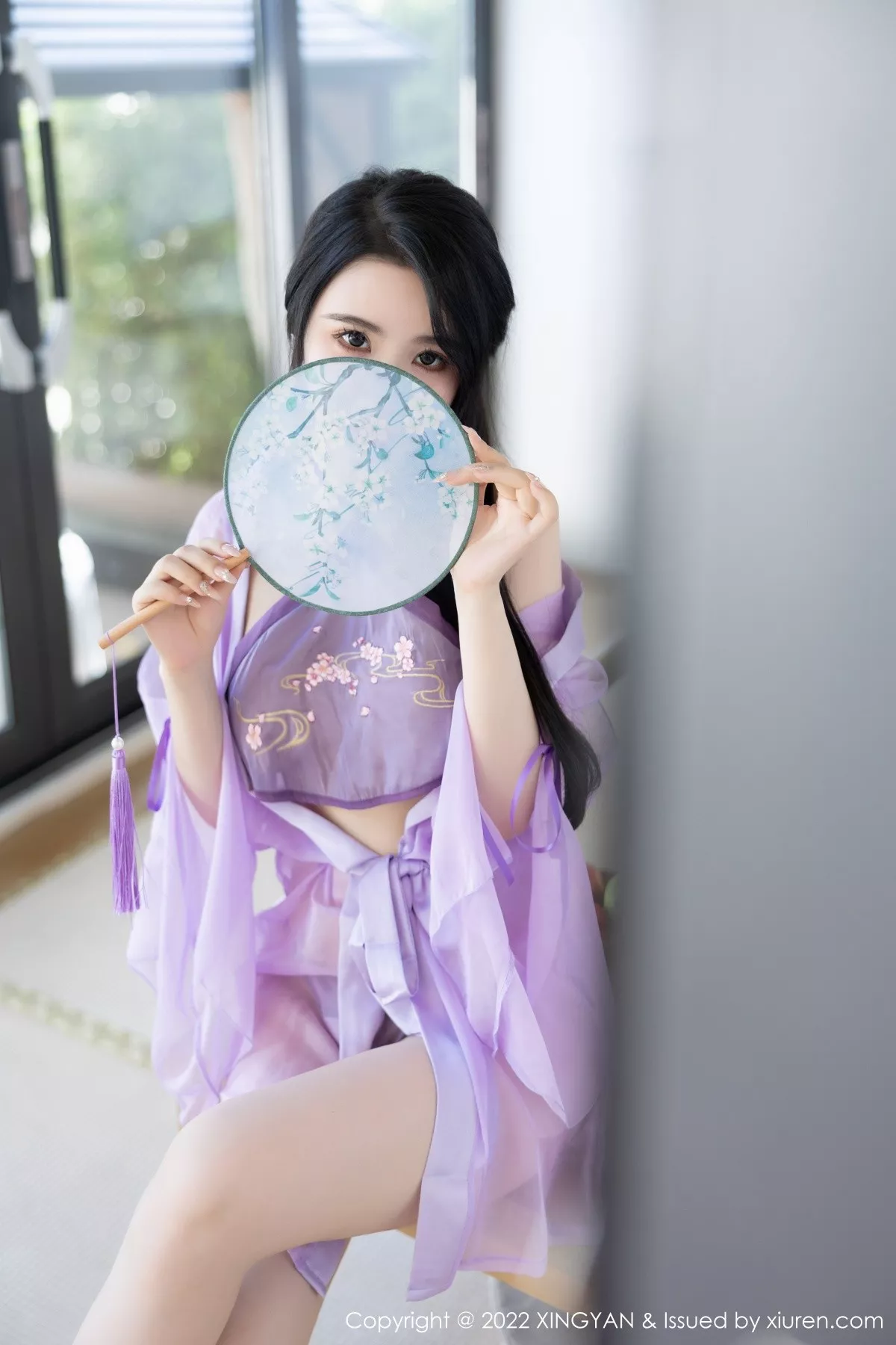 秀人集.com_[XiaoYu画语界]Vol.860_女神Cherry樱桃酱杭州旅拍紫色轻透古韵薄纱秀惹火身材诱惑写真80P