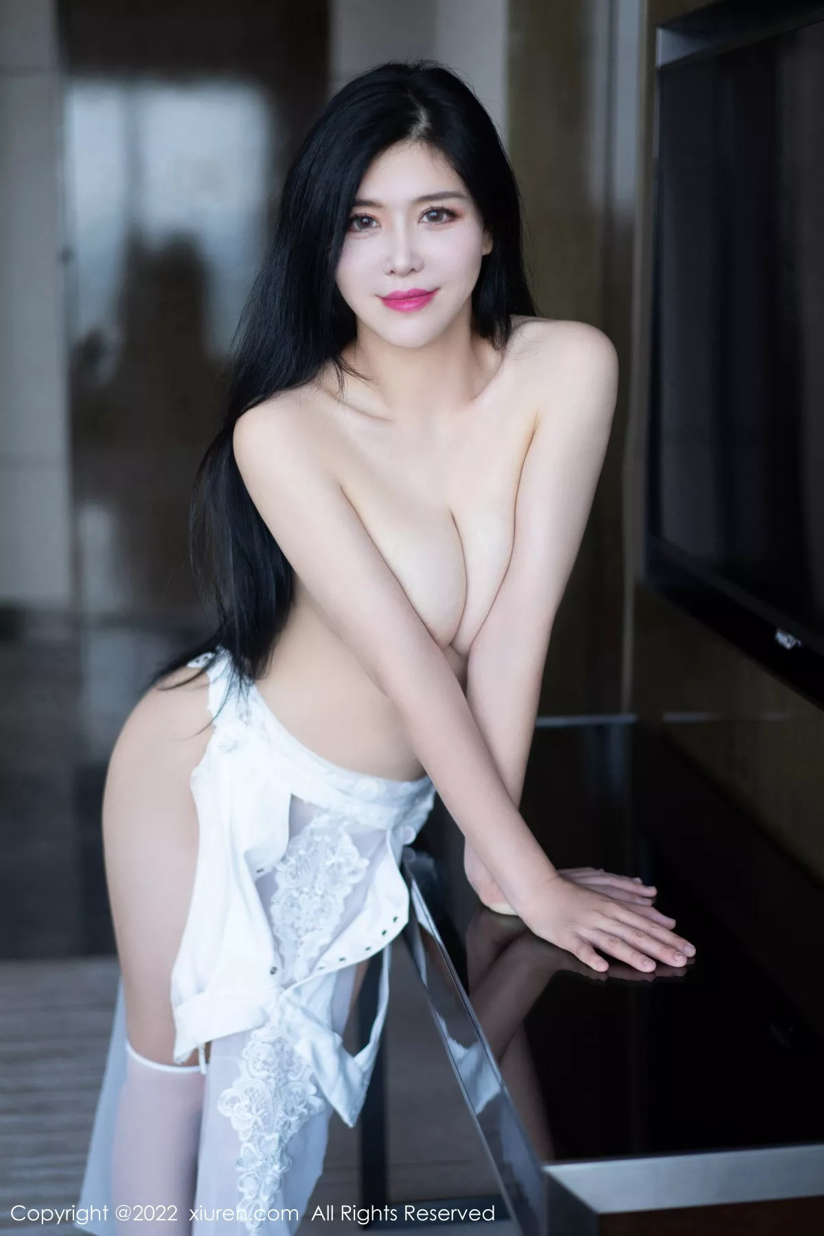 秀人集.com_[XiuRen秀人网]No.5665_女神刘钰儿性感白色轻透服饰配白丝袜露丰满身材惹火诱惑写真66P