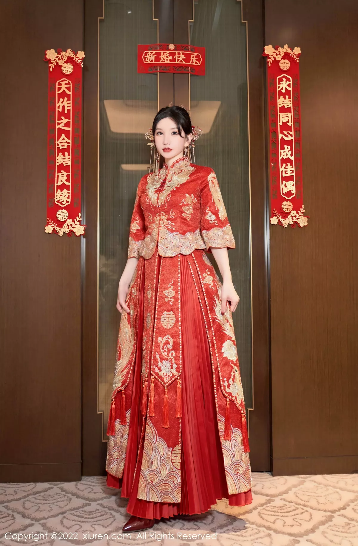 秀人集.com_[XiuRen秀人网]No.5675_女神周于希Sally私房脱新娘装露红色蕾丝内衣超薄肉丝诱惑写真80P