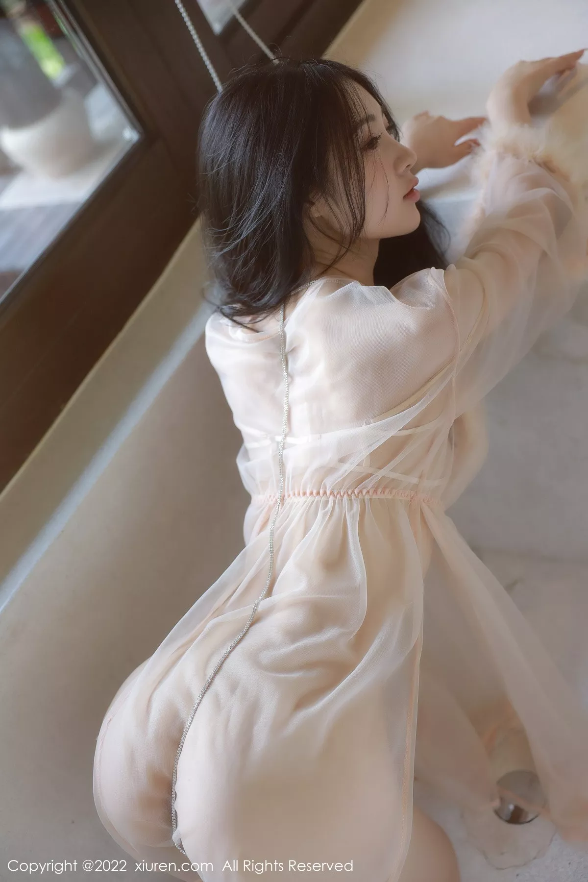 秀人集.com_[XiuRen秀人网]No.5796_模特谢晚晚浅色薄纱轻透情趣服配超薄肉丝秀惹火身材诱惑写真58P