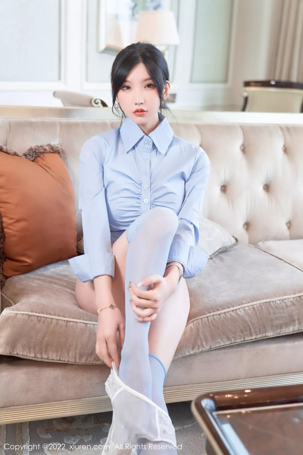 秀人集.com_[XiuRen秀人网]No.5812_女神周于希Sally性感衬衫配灰短裙露蕾丝内衣配超薄肉丝诱惑写真90P