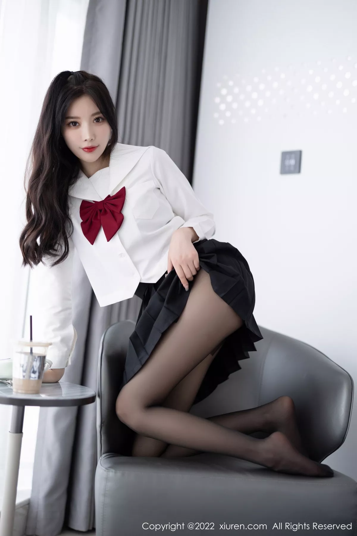 秀人集.com_[XiuRen秀人网]No.5823_女神杨晨晨Yome性感白T配黑色短裙露黑色内衣迷人诱惑写真94P