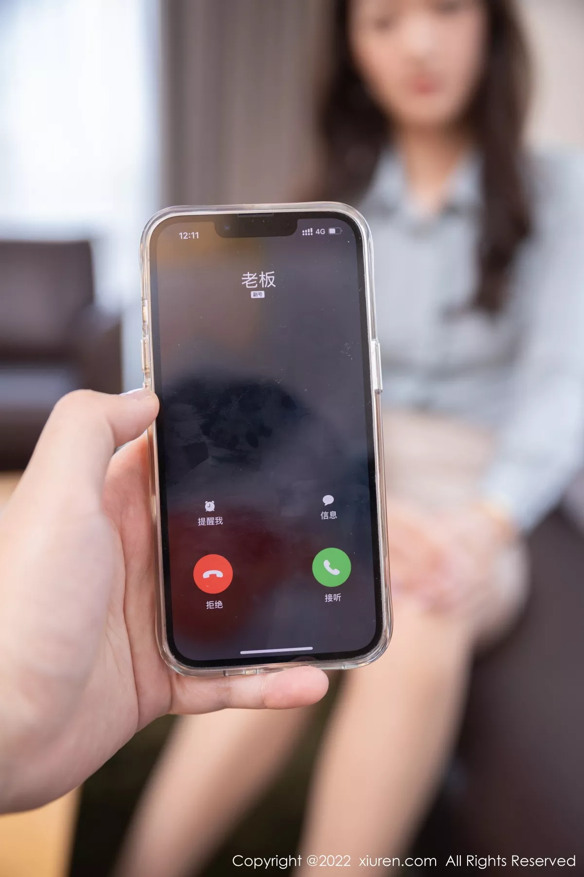 秀人集.com_[XiuRen秀人网]No.5854_模特唐安琪应酬拍摄主题淡蓝上衣配白短裙露开档肉丝诱惑写真86P