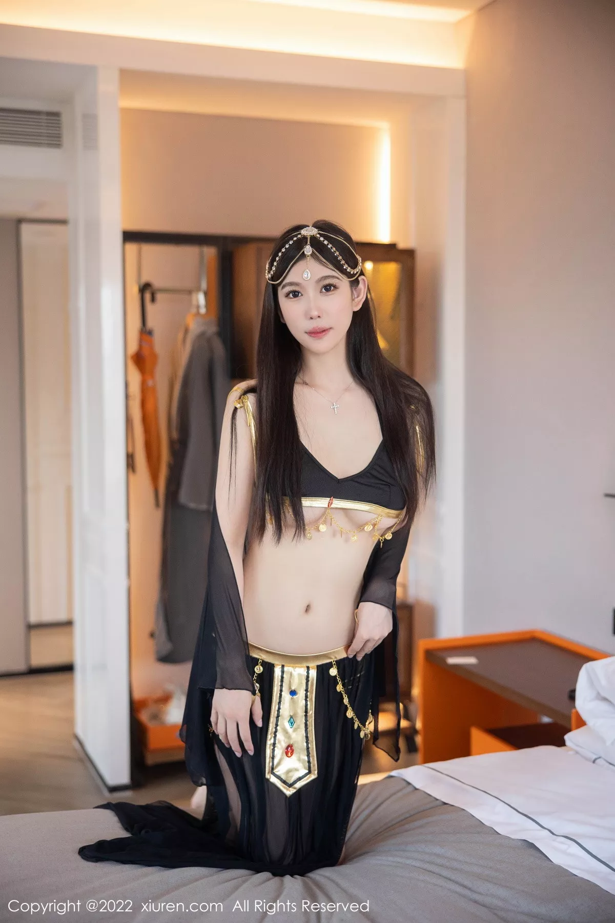 秀人集.com_[XiuRen秀人网]No.5849_模特李雅柔西域风情主题黑色薄纱遮面露性感内衣迷人诱惑写真65P