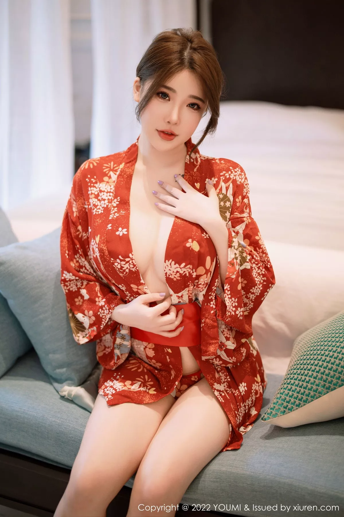 秀人集.com_[YouMi尤蜜荟]Vol.865_模特小海臀Rena西双版纳旅拍红色日式和服秀浑圆美臀诱惑写真68P