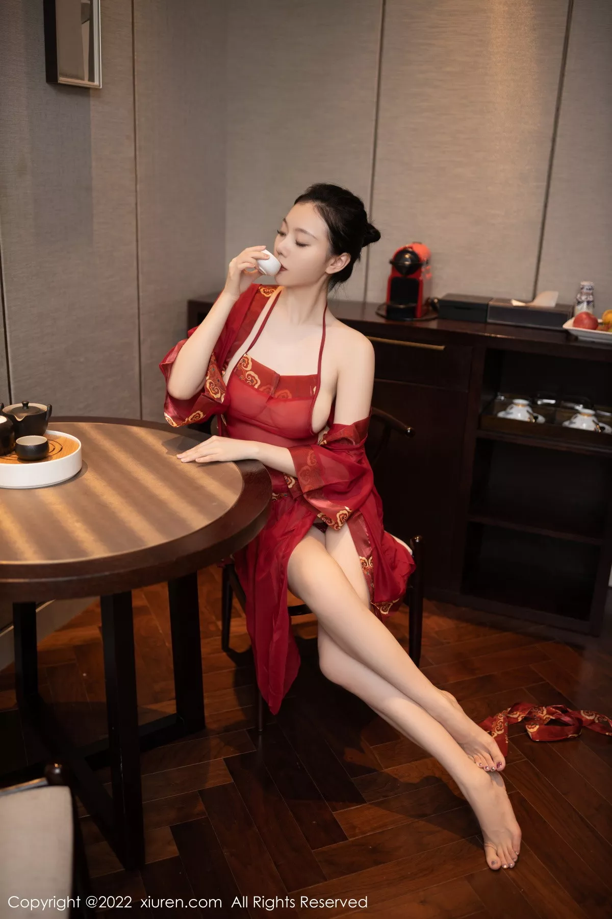 秀人集.com_[XiuRen秀人网]No.5992_模特安然anran性感红色轻透薄纱布兜秀曼妙身姿惹火诱惑写真80P