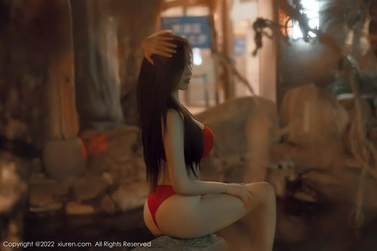 秀人集.com_[XiuRen秀人网]No.6014_女神Carol周妍希温泉场景性感红色比基尼秀丰满身材诱惑写真58P