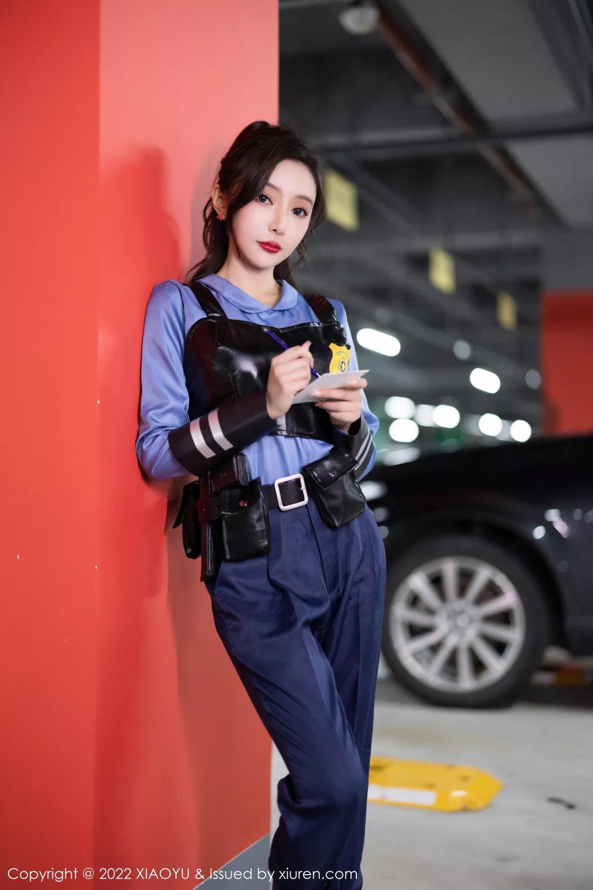 秀人集.com_[XiaoYu画语界]Vol.929_女神王馨瑶yanni脱蓝色女警官制服露黑色蕾丝内衣完美诱惑写真80P