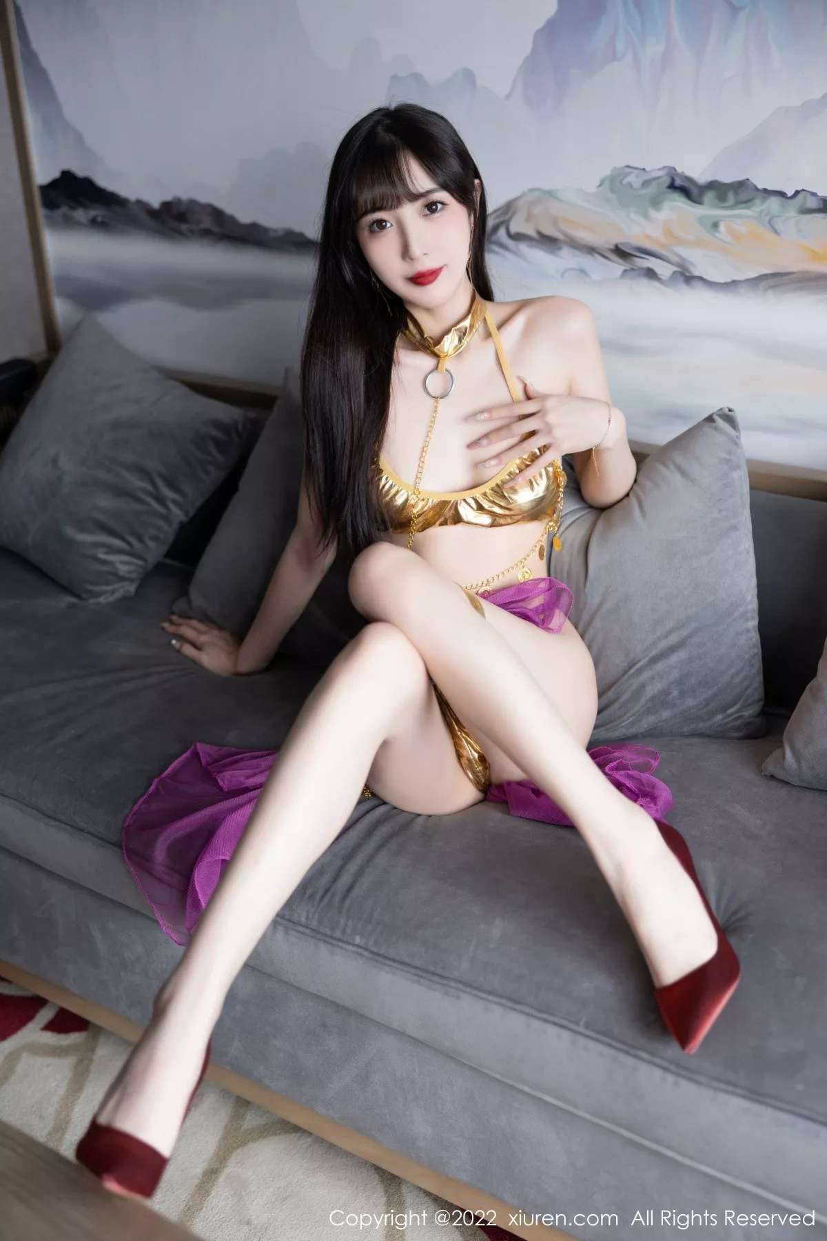 秀人集.com_[XiuRen秀人网]No.5901_模特林星阑私房性感红色薄纱配金色比基尼秀曼妙身姿诱惑写真71P