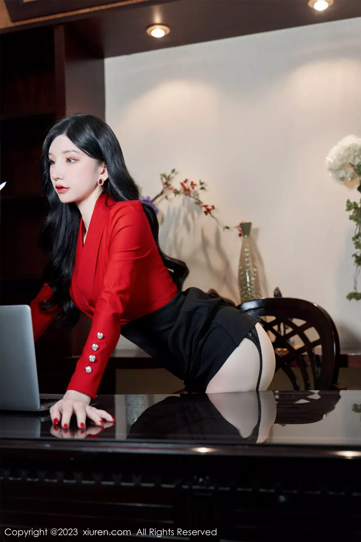 秀人集.com_[XiuRen秀人网]No.6101_女神周于希Sally办公室秘密主题脱制服露黑色蕾丝内衣诱惑写真84P