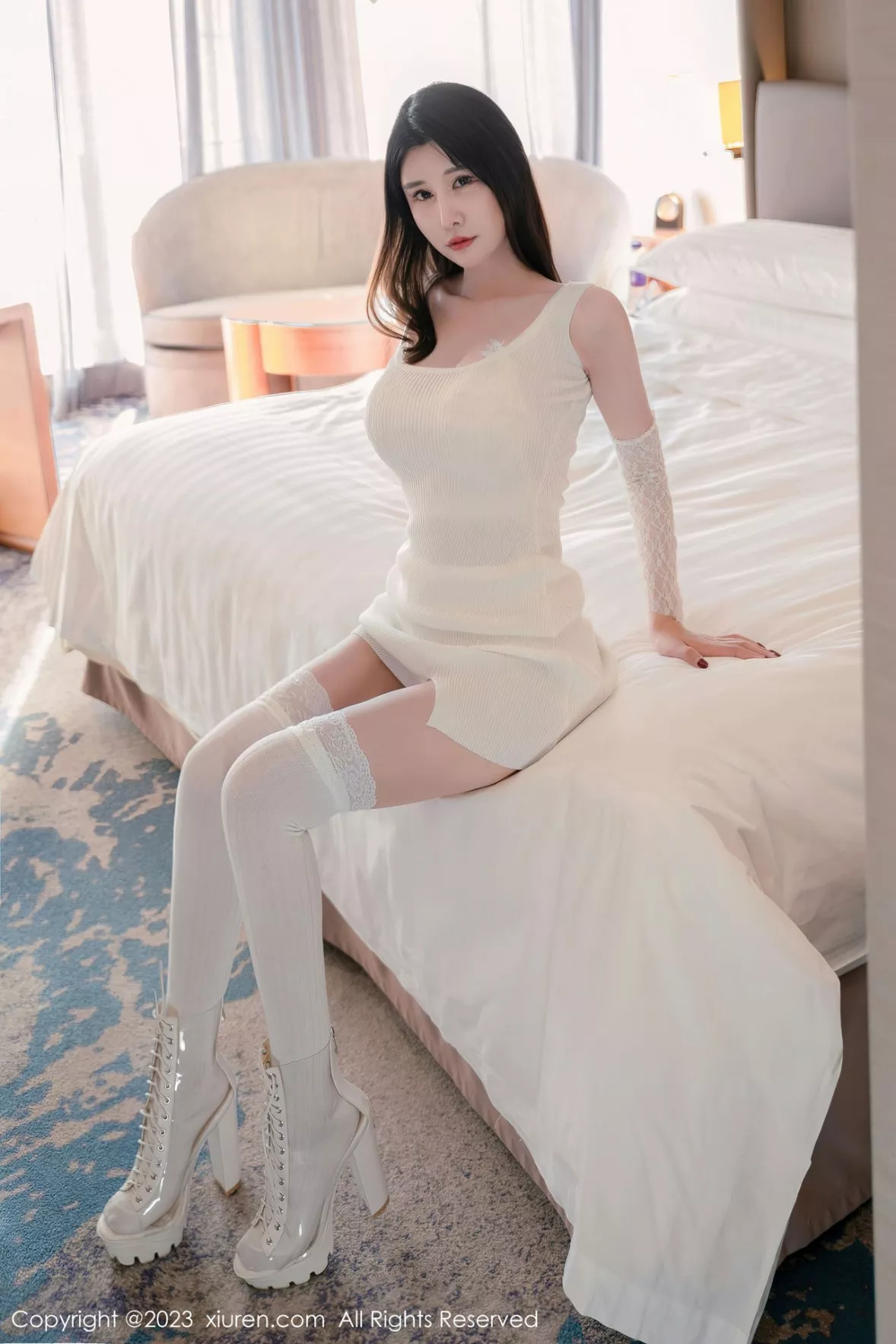 秀人集.com_[XiuRen秀人网]No.6128_模特夏沫沫tifa阳朔旅拍居家系列性感白色服秀丰乳肥臀诱惑写真63P