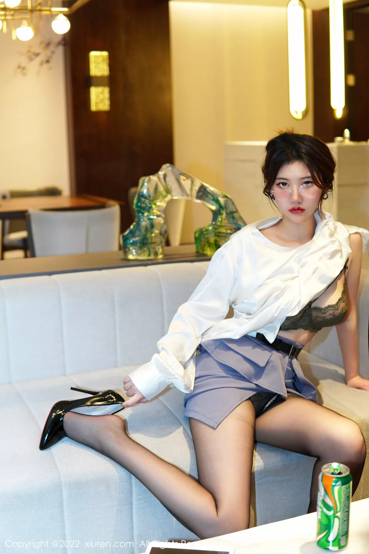 秀人集.com_[XiuRen秀人网]No.6028_模特奈奈子醉酒女教师主题半脱露绿灰色蕾丝内衣撩人诱惑写真79P