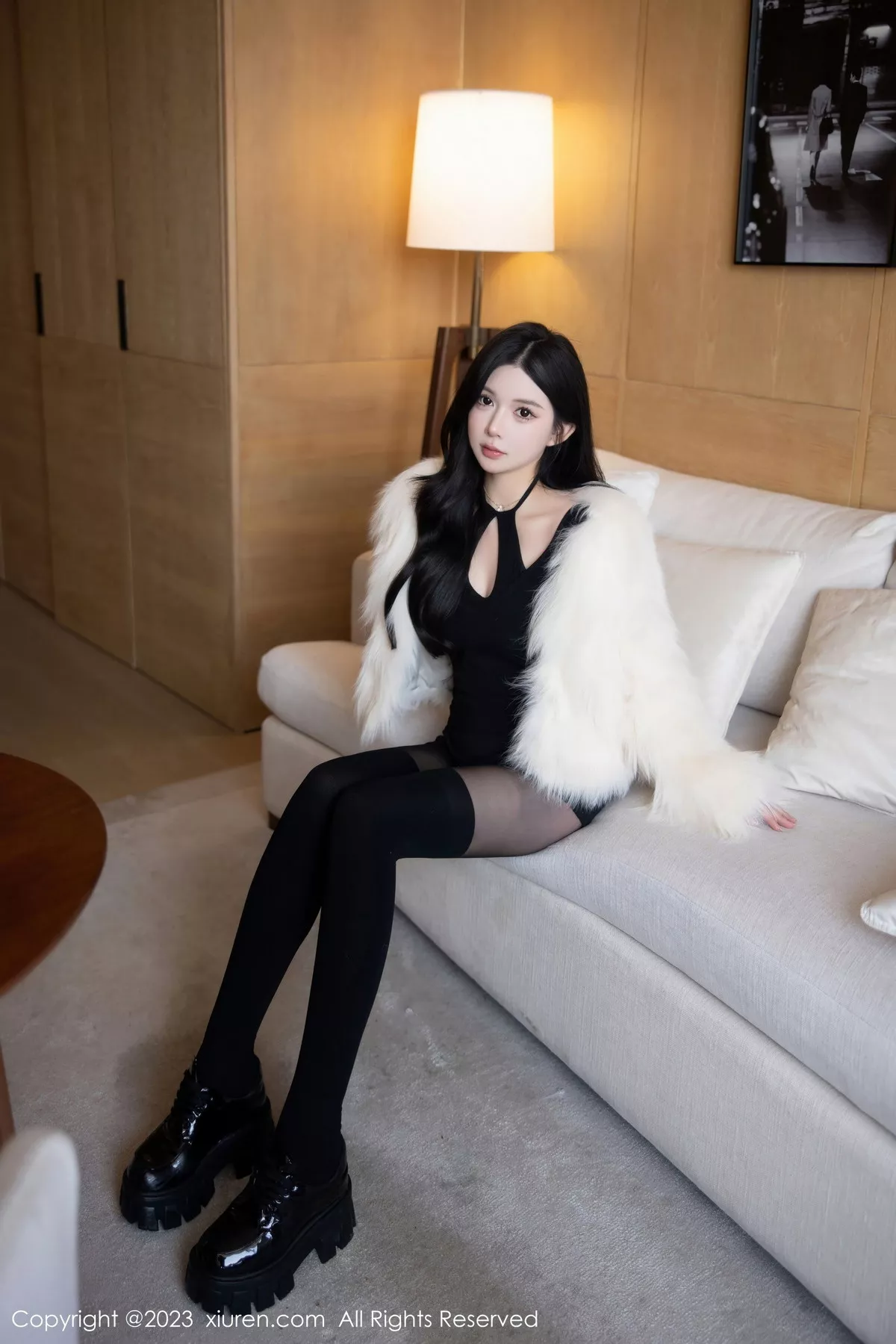 秀人集.com_[XiuRen秀人网]No.6212_模特林珊珊黑色收身服饰露性感黑色轻透蕾丝内衣极致诱惑写真81P