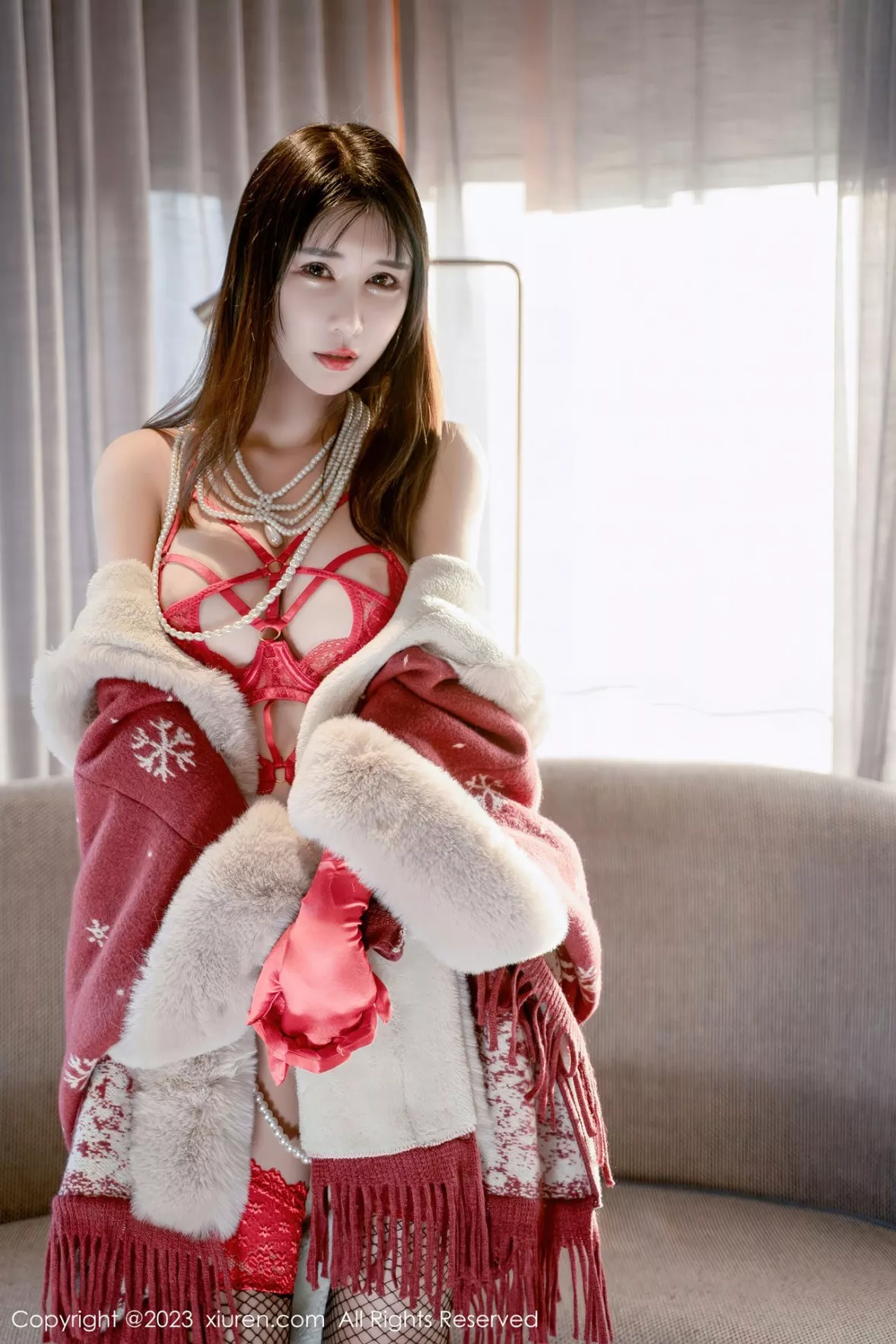 秀人集.com_[XiuRen秀人网]No.6188_模特夏沫沫tifa阳朔旅拍性感红色情趣内衣配黑丝吊袜诱惑写真62P