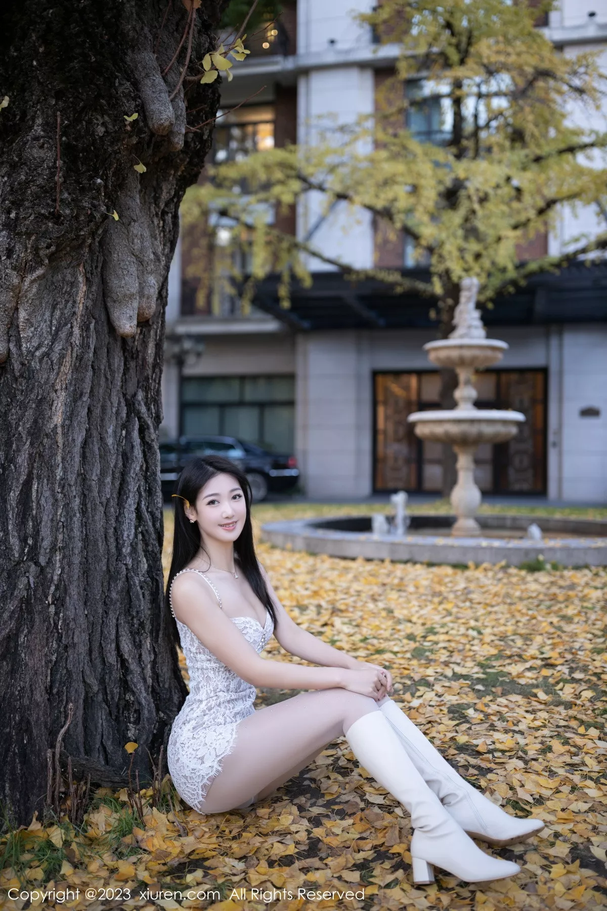 秀人集.com_[XiuRen秀人网]No.6331_模特唐安琪性感白色蕾丝吊带裙配开档白丝秀曼妙身姿诱惑写真79P