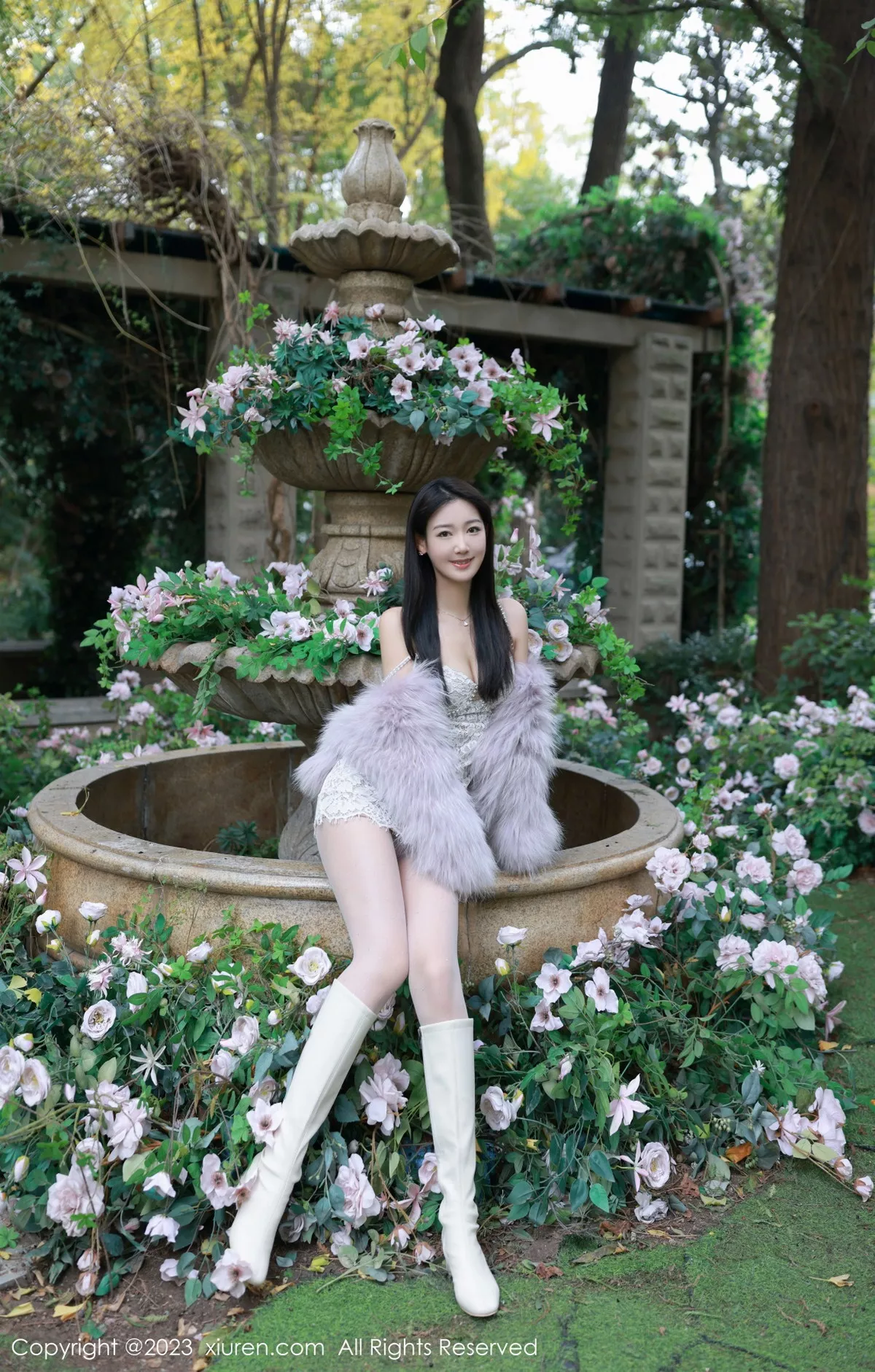 秀人集.com_[XiuRen秀人网]No.6331_模特唐安琪性感白色蕾丝吊带裙配开档白丝秀曼妙身姿诱惑写真79P