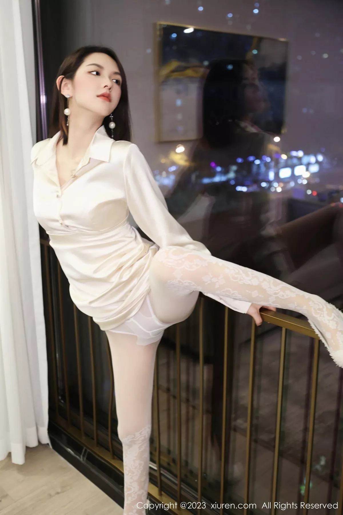 秀人集.com_[XiuRen秀人网]No.6393_模特乔一一脱性感米色连衣短裙露白色内衣秀曼妙身姿诱惑写真92P