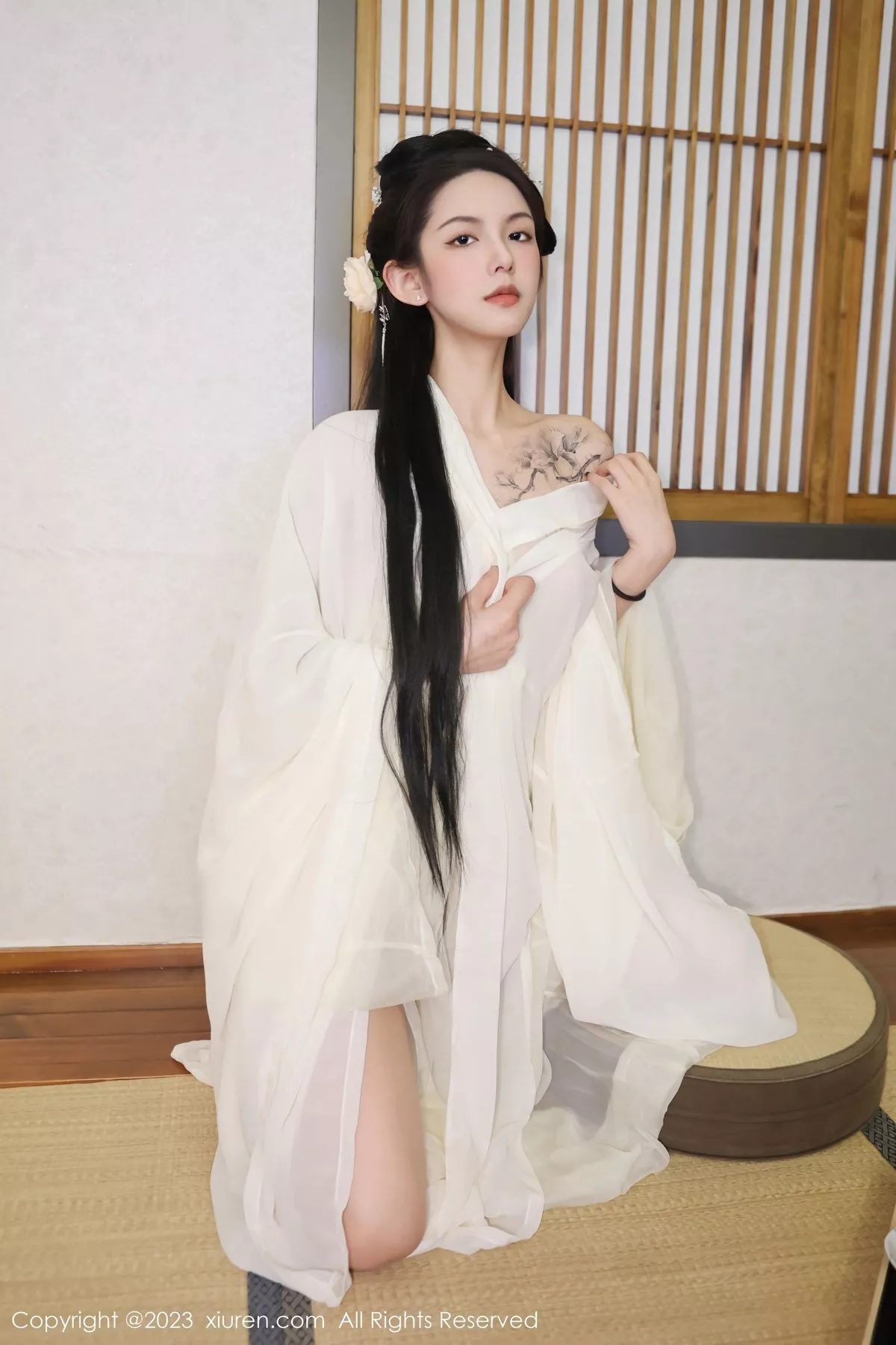 秀人集.com_[XiuRen秀人网]No.6430_模特乔一一温泉浴池白纱轻透古装服饰秀惹火身材极致诱惑写真82P