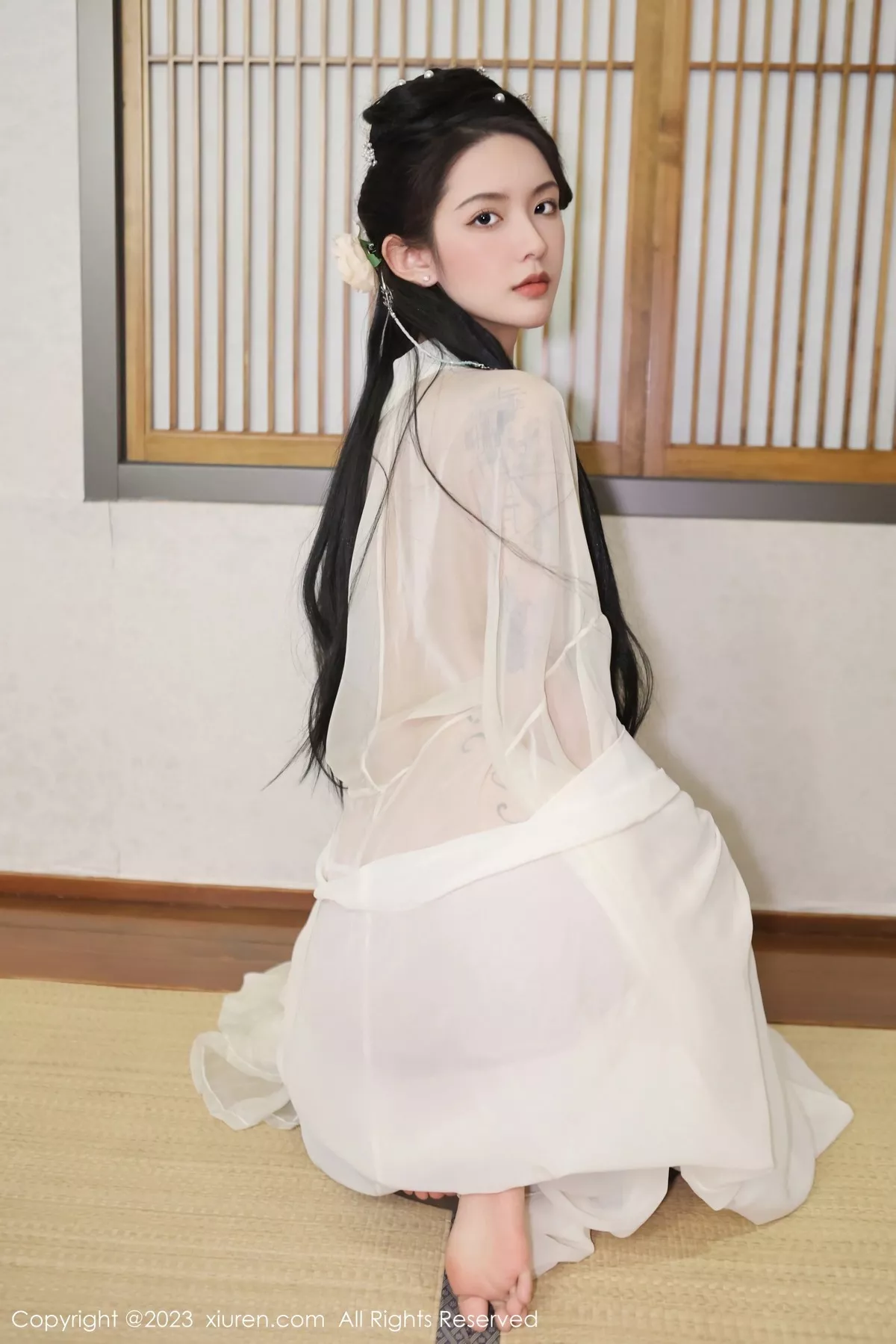 秀人集.com_[XiuRen秀人网]No.6430_模特乔一一温泉浴池白纱轻透古装服饰秀惹火身材极致诱惑写真82P